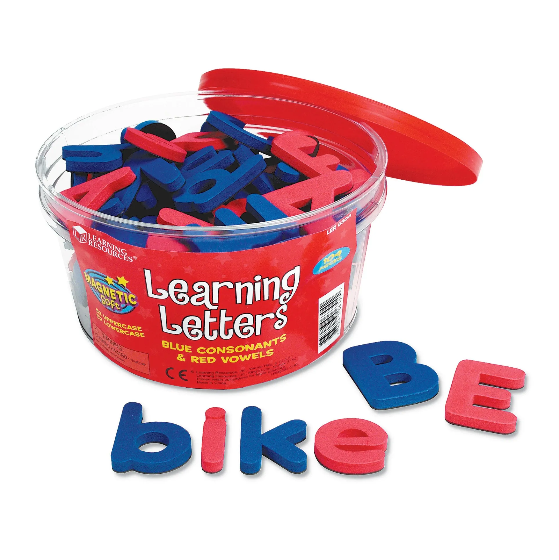 Learning Resources Magnetic Uppercase & Lowercase Soft Foam Learning Letters