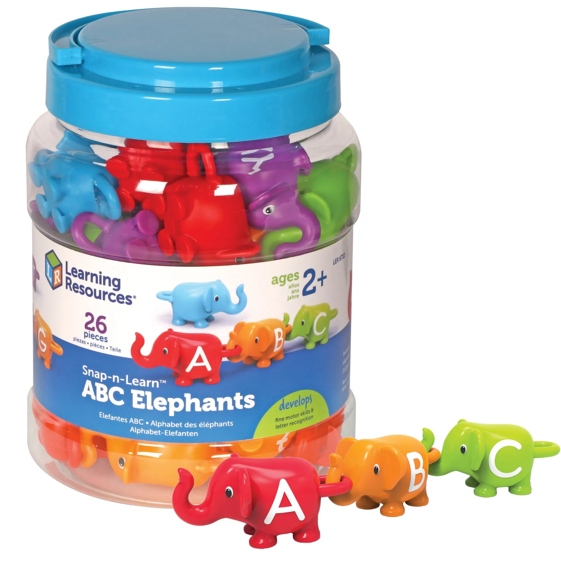 Learning Resources Snap-n-Learn ABC Elephants - Educational Alphabet Toy