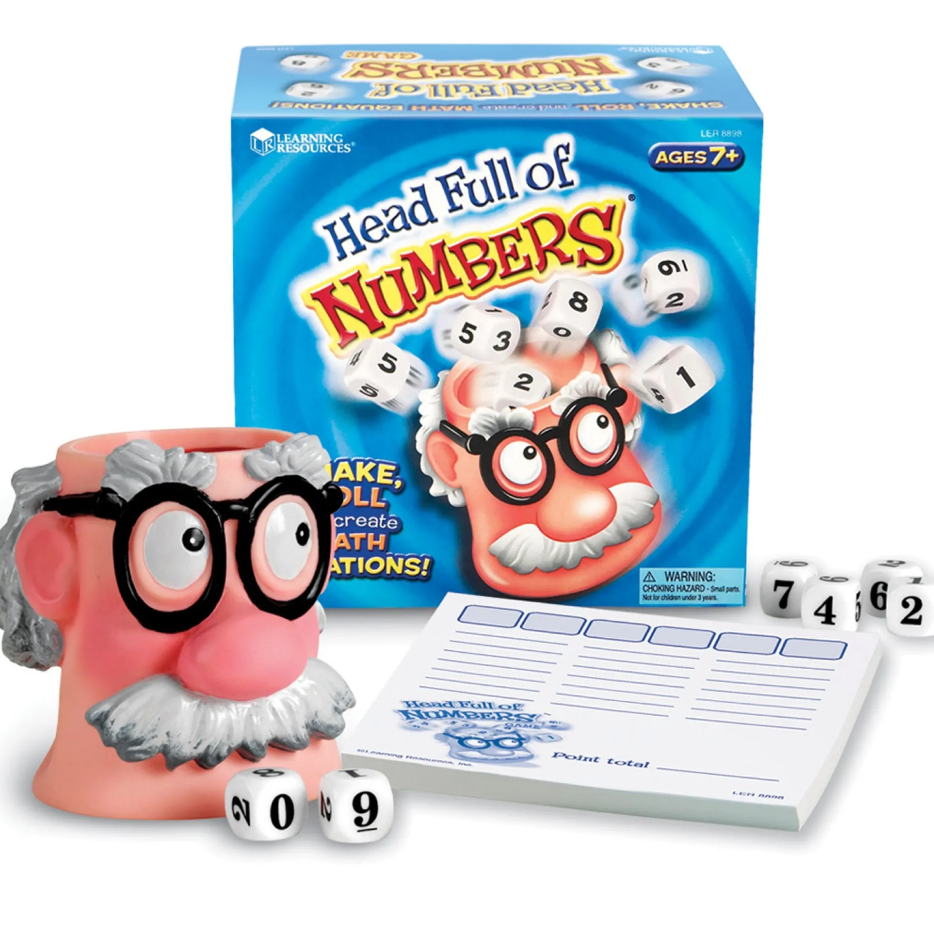 Learning Resources Head Full of Numbers Math Game - Dynamic Family Math Challenge