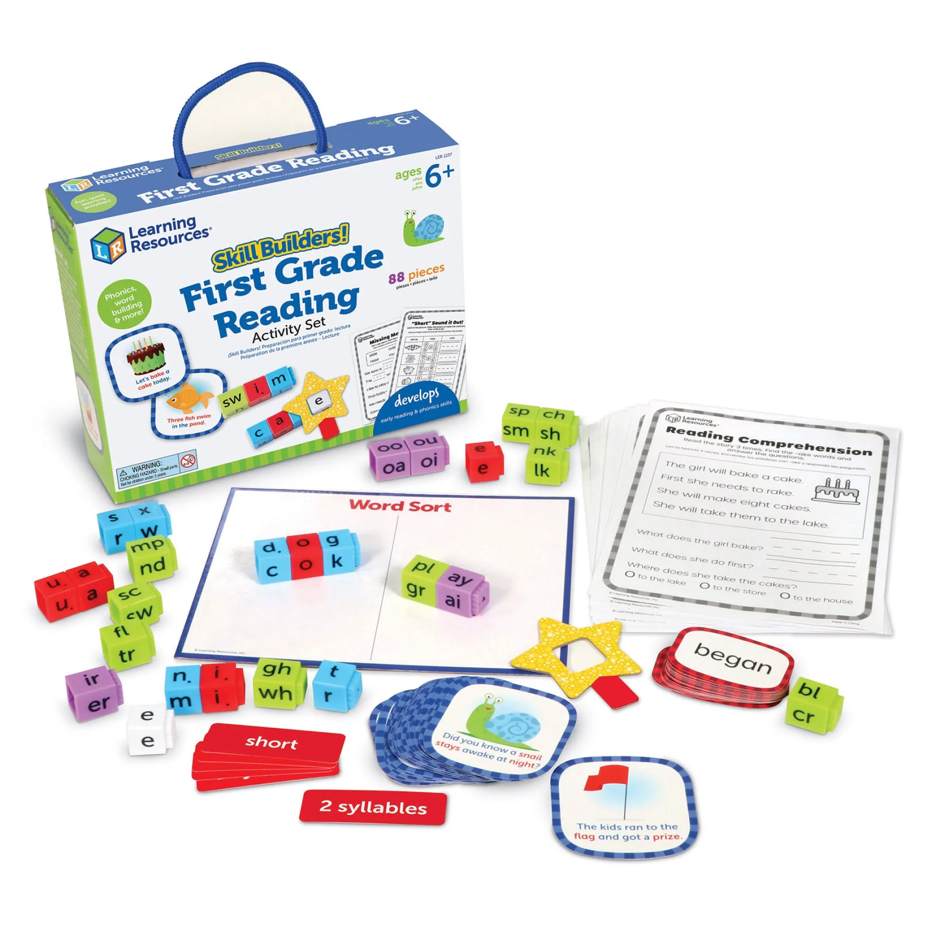 Learning Resources Skill Builders! 1st Grade Reading - Interactive Language Skills Set