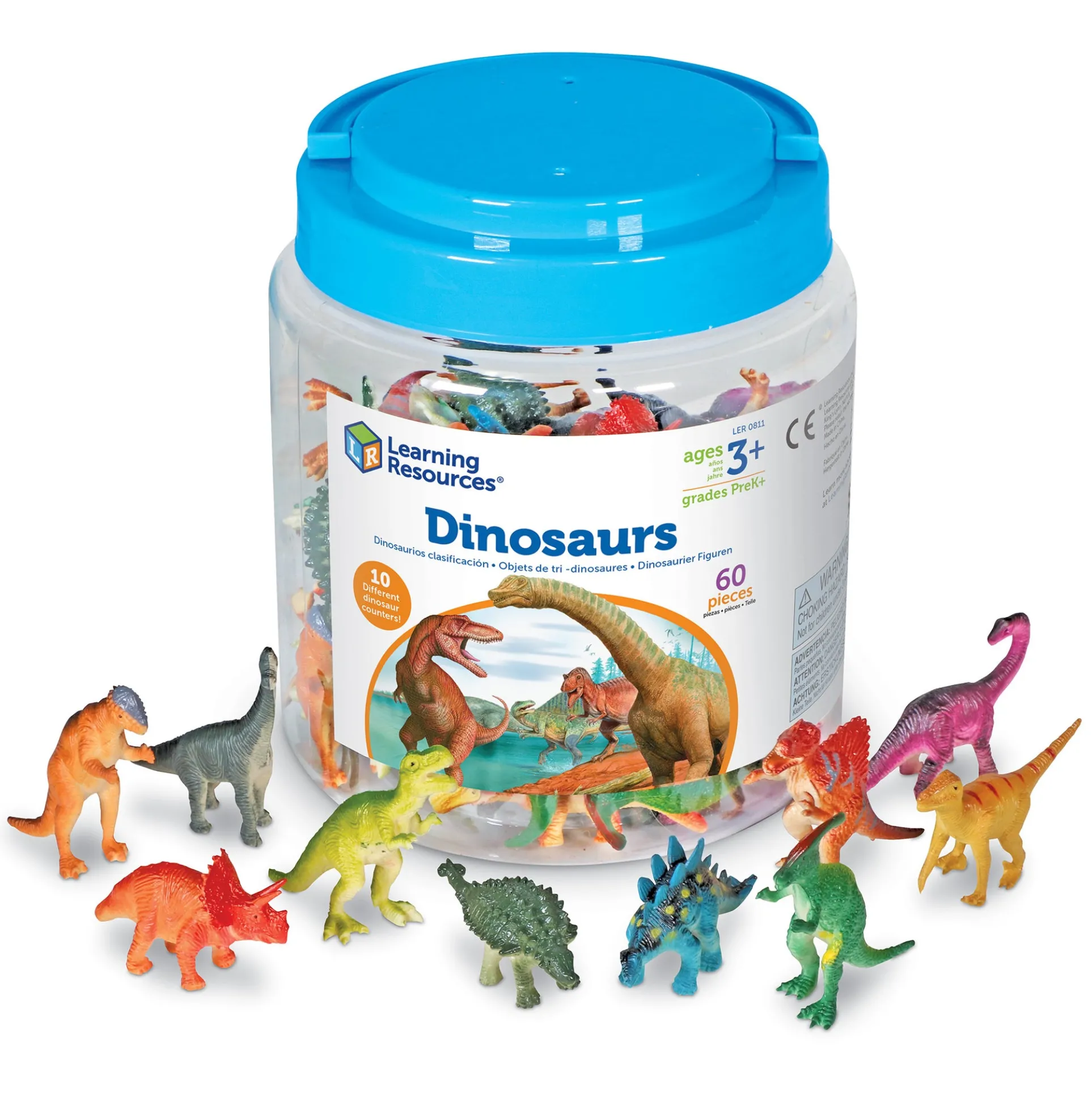 Learning Resources Dinosaur Counters - Prehistoric Math Fun Set of 60