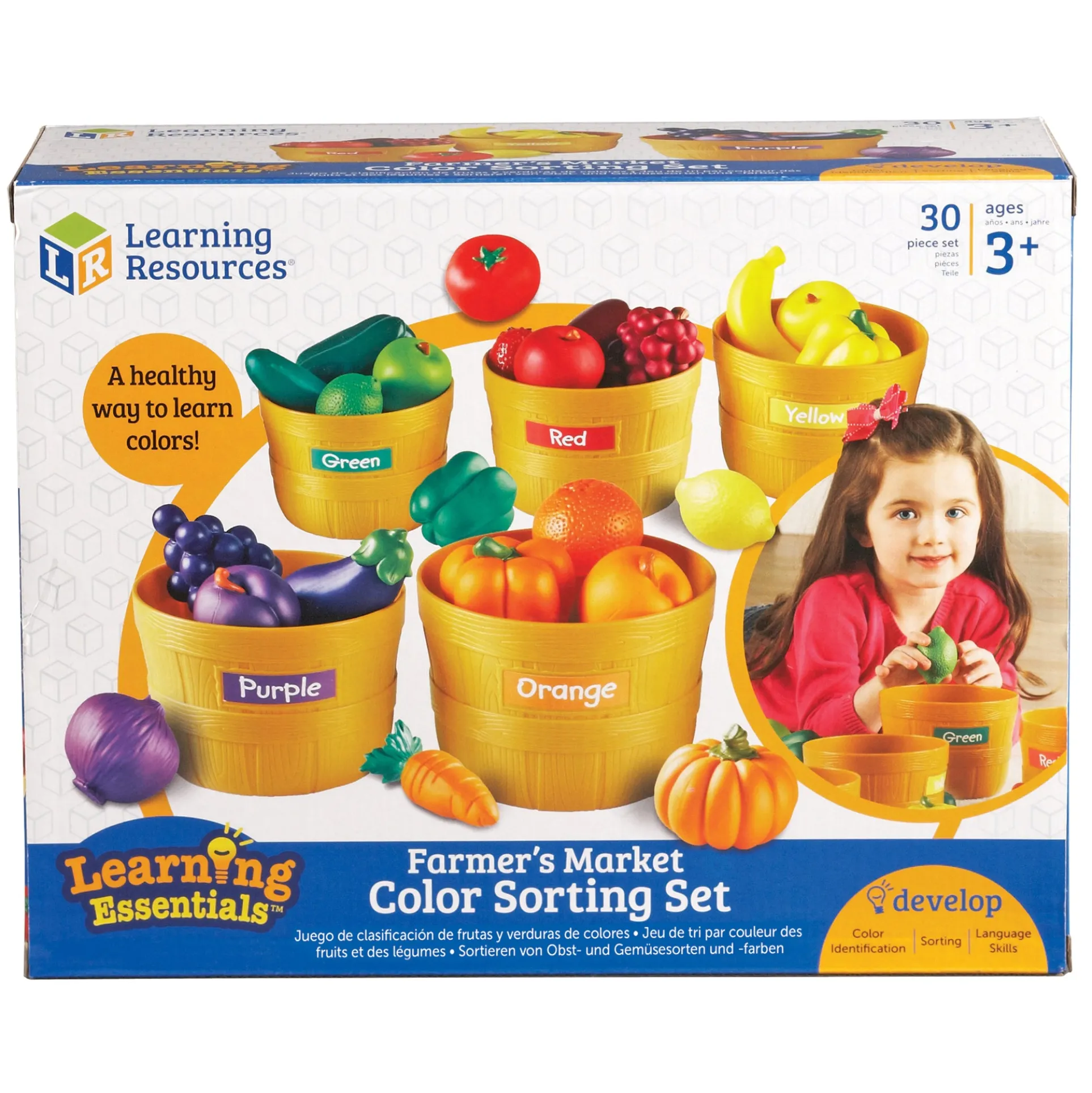 Learning Resources Farmer's Market Color Sorting Set - Educational Toy for Toddlers