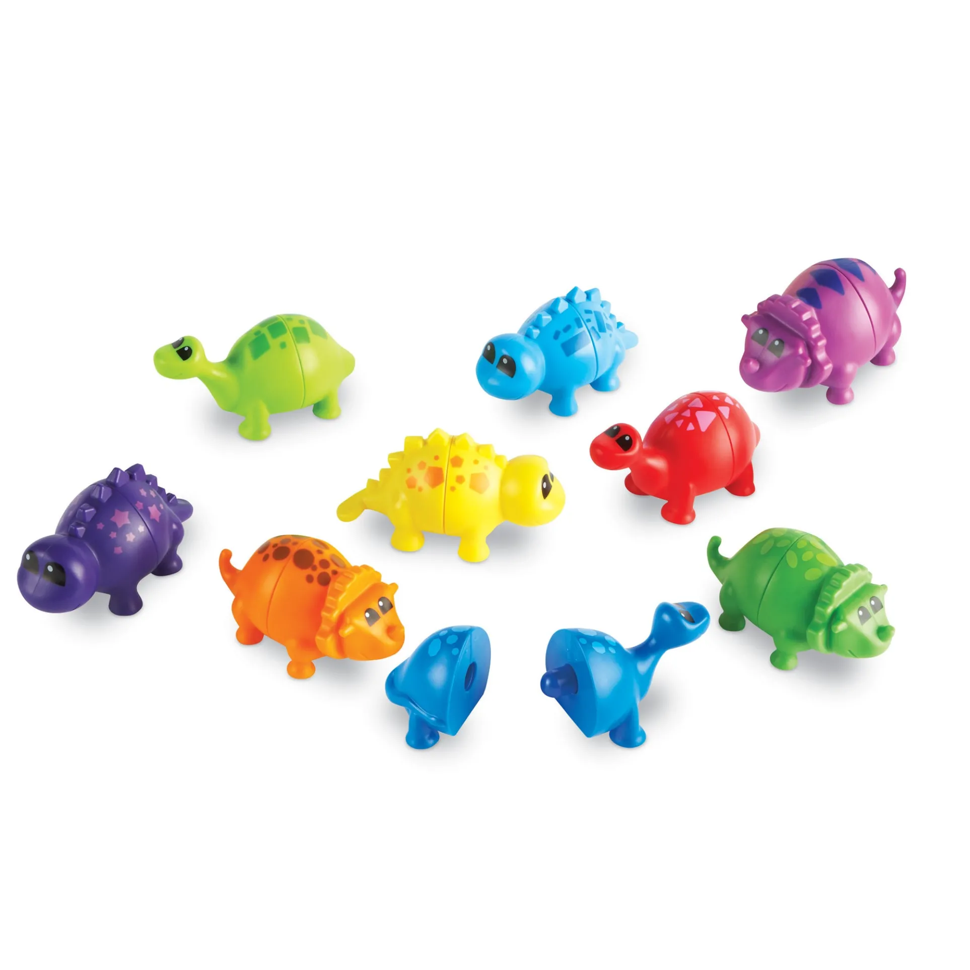 Learning Resources Snap-n-Learn Dinos - Colorful Interlocking Toys