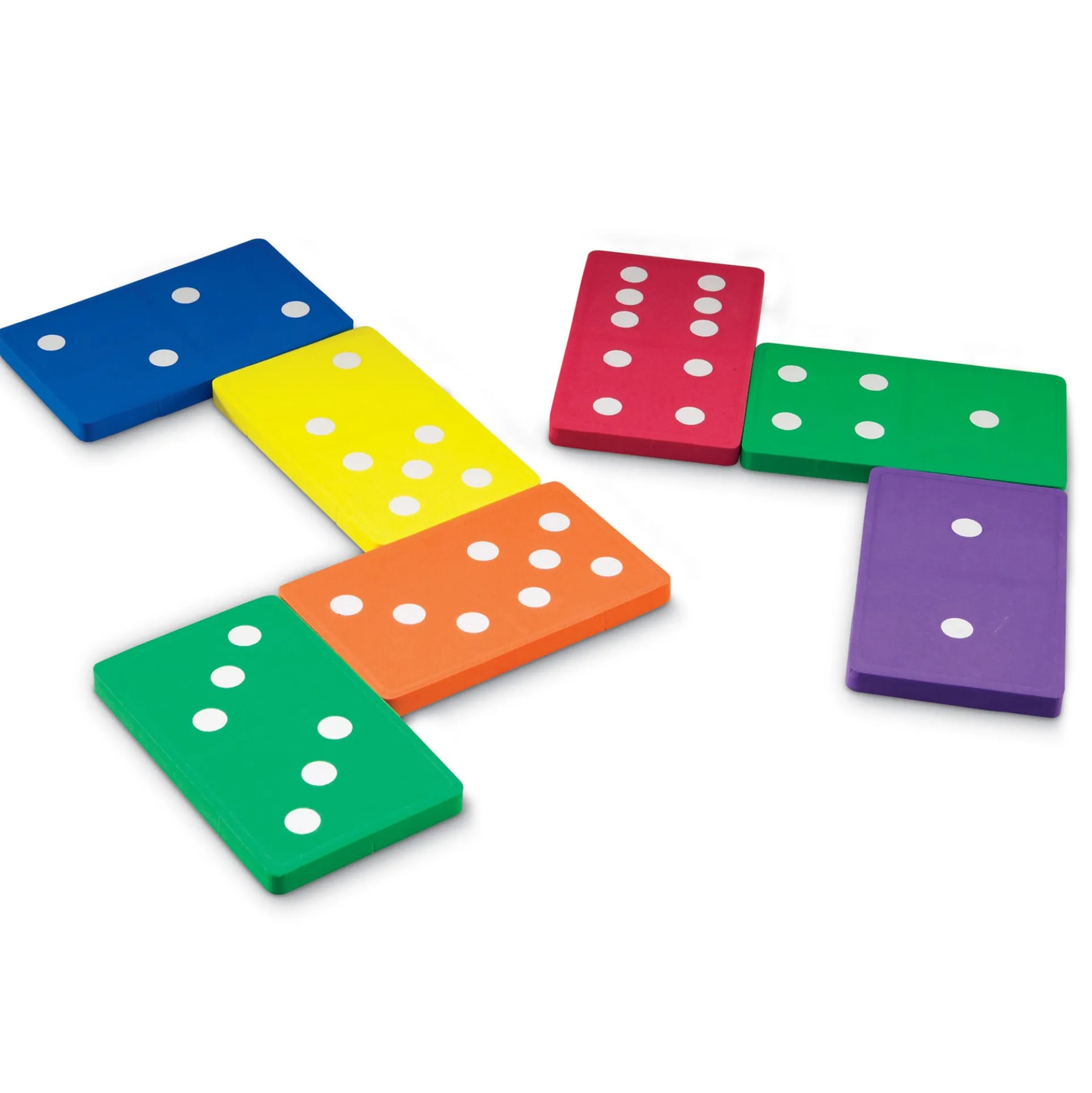 Learning Resources Jumbo Foam Dominoes - Multicolor Set of 28