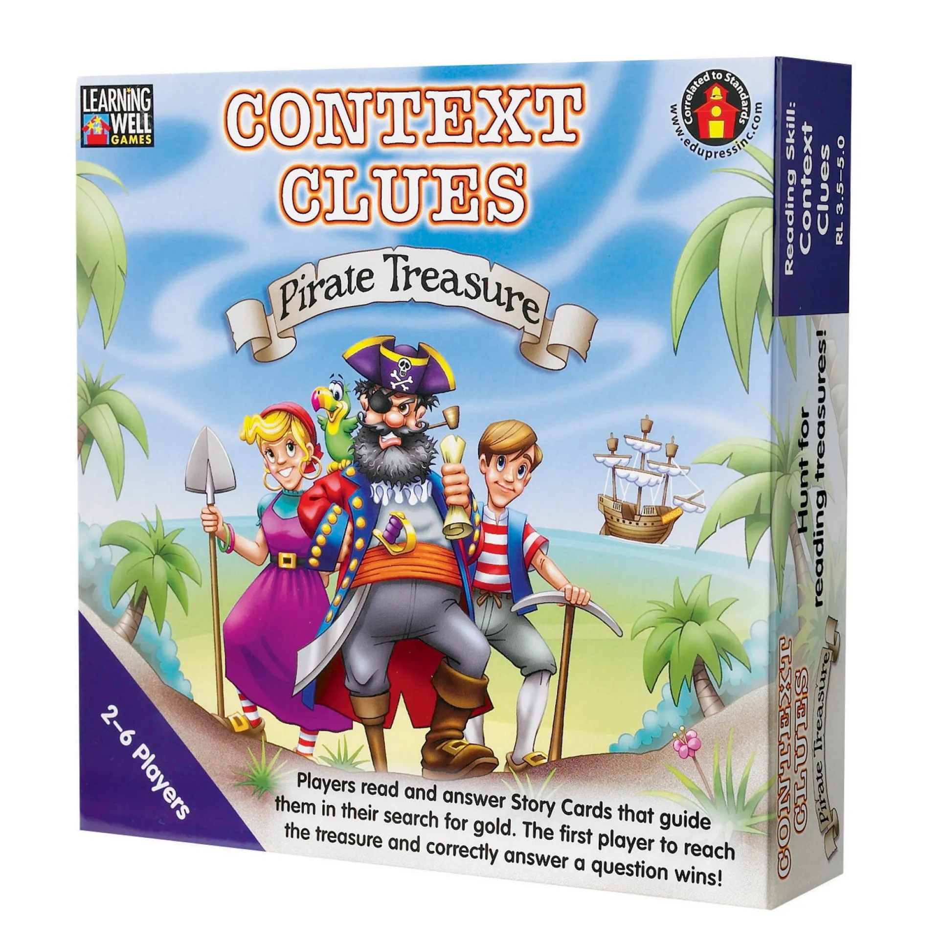 Learning Well Games - Context Clues Pirate Treasure Game - Blue Level