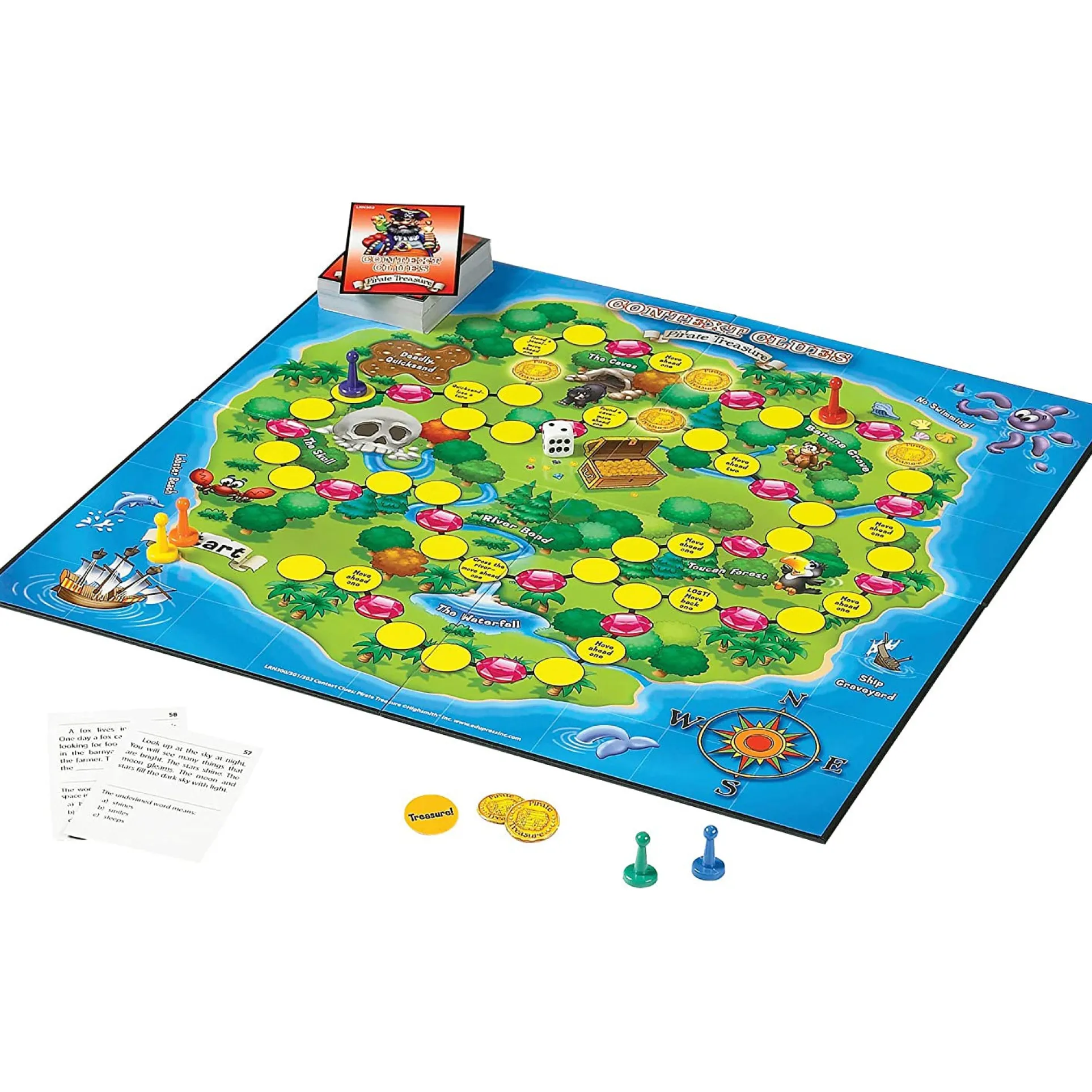 Learning Well Games Context Clues Pirate Treasure Game - Red Level 2.0-3.5