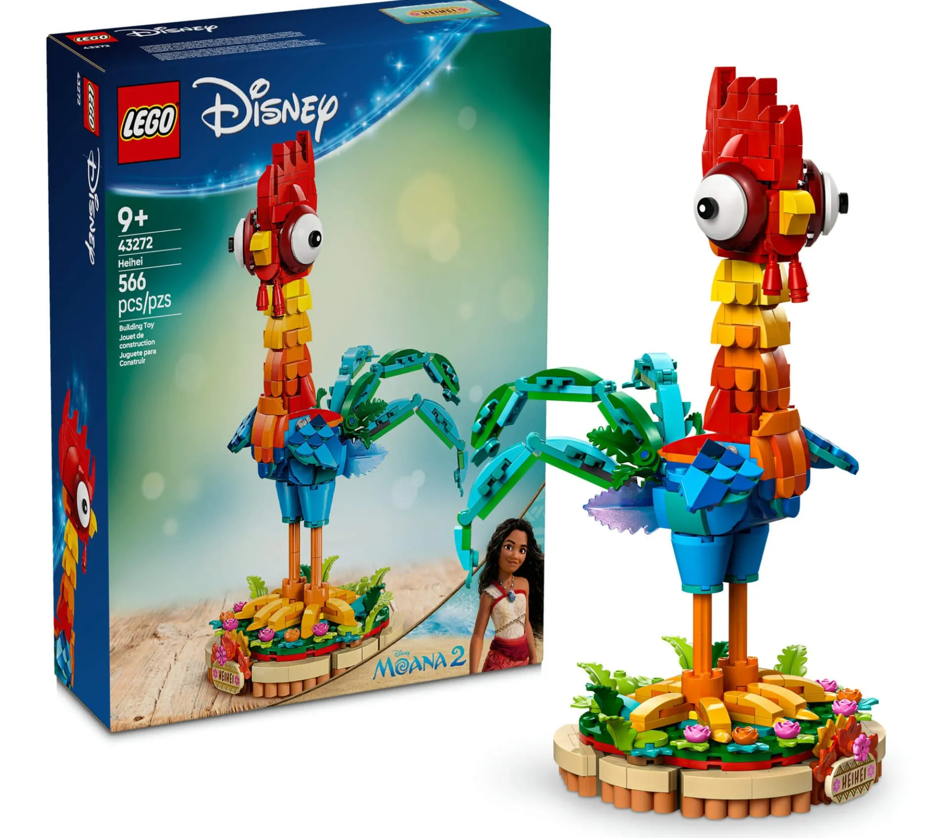 LEGO® | Disney Moana Heihei 566-Piece Model Kit – Colorful Chicken