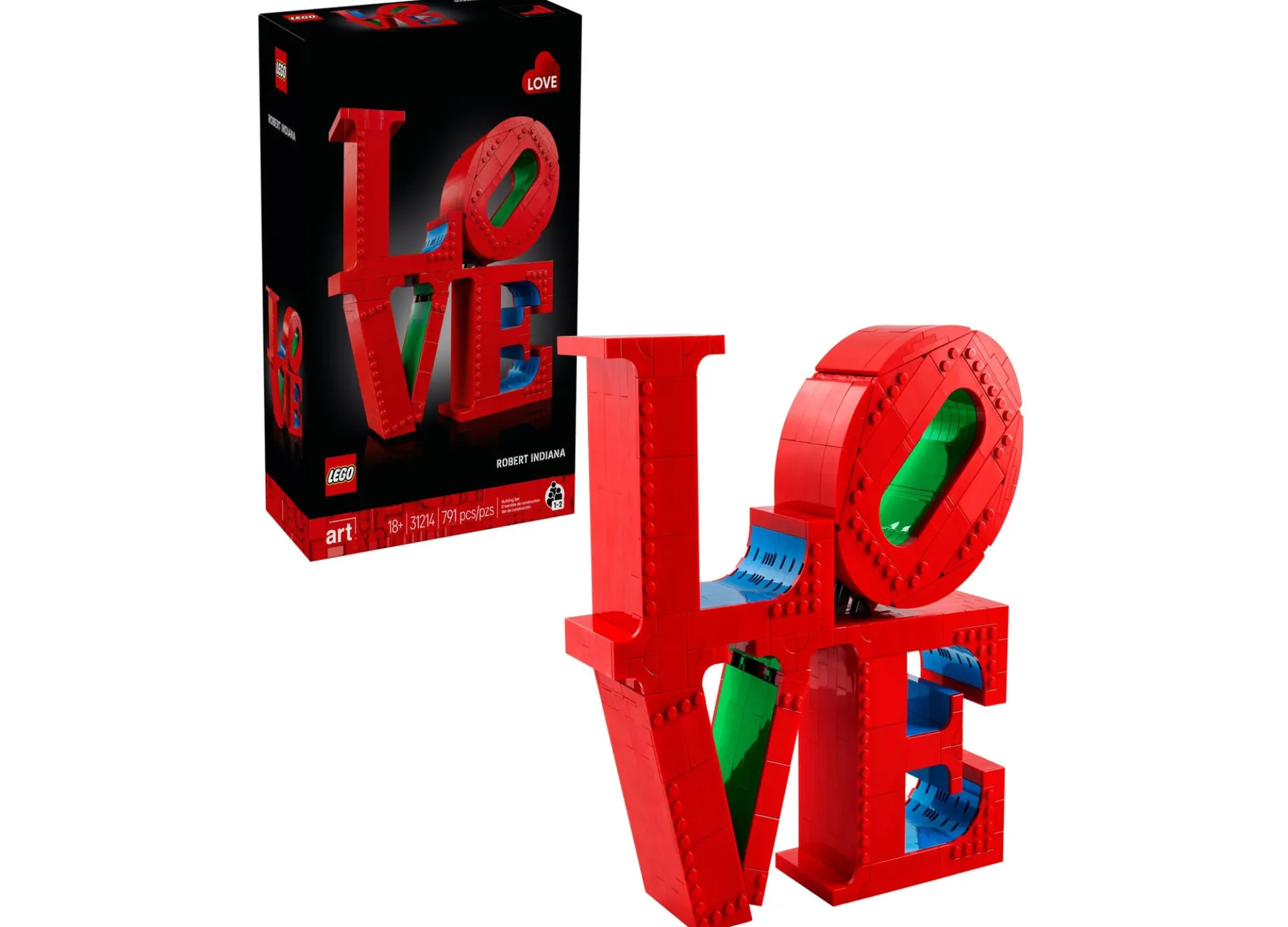 LEGO Art Love Sculpture Building Kit for Adults 31214 - Pop Art Icon