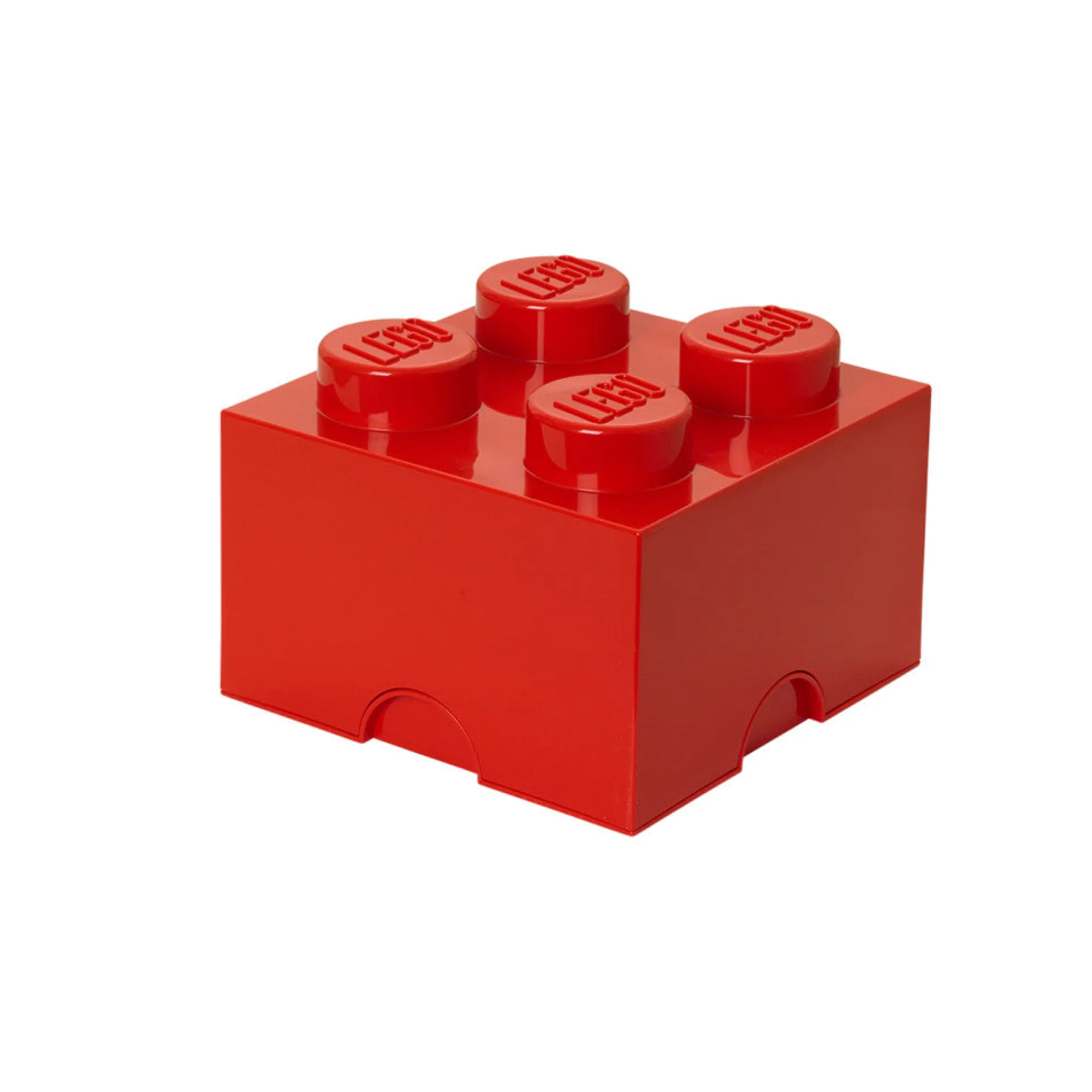 LEGO Bright Red Storage Brick 4 - Stackable Organizer