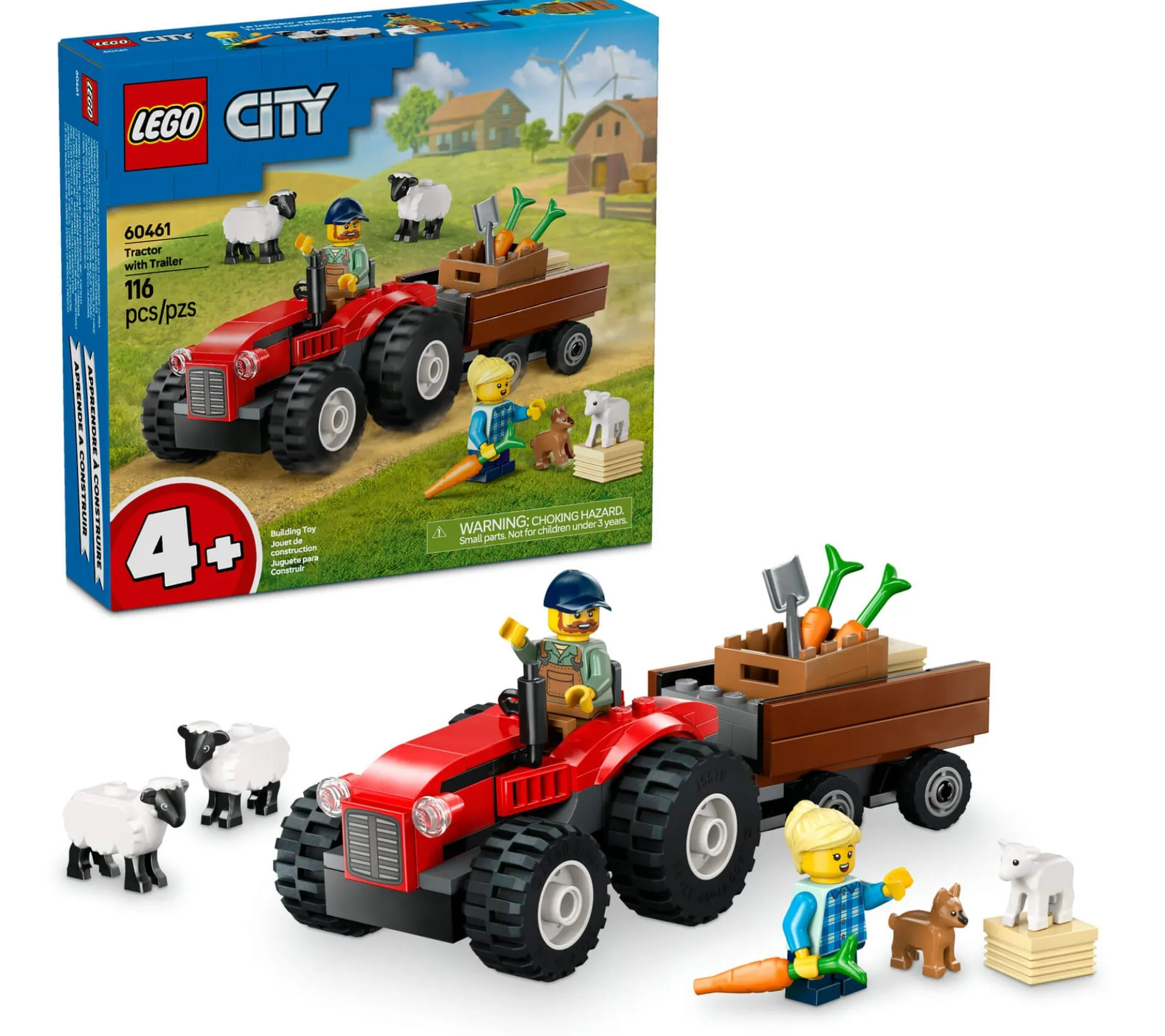 LEGO® City Farm Adventure Tractor and Sheep Playset 60461