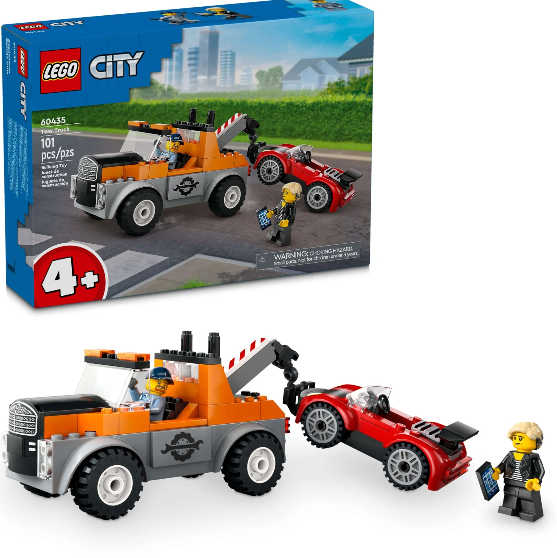 LEGO City 101-Piece Tow Truck & Sports Car Repair Set