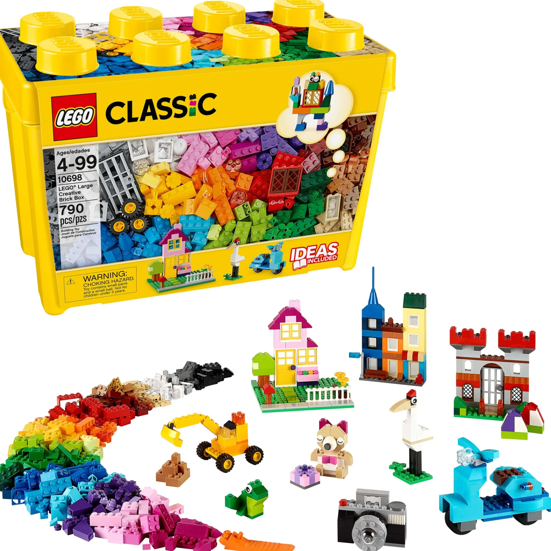 LEGO Classic 790-Piece Creative Brick Box Building Kit - 10698