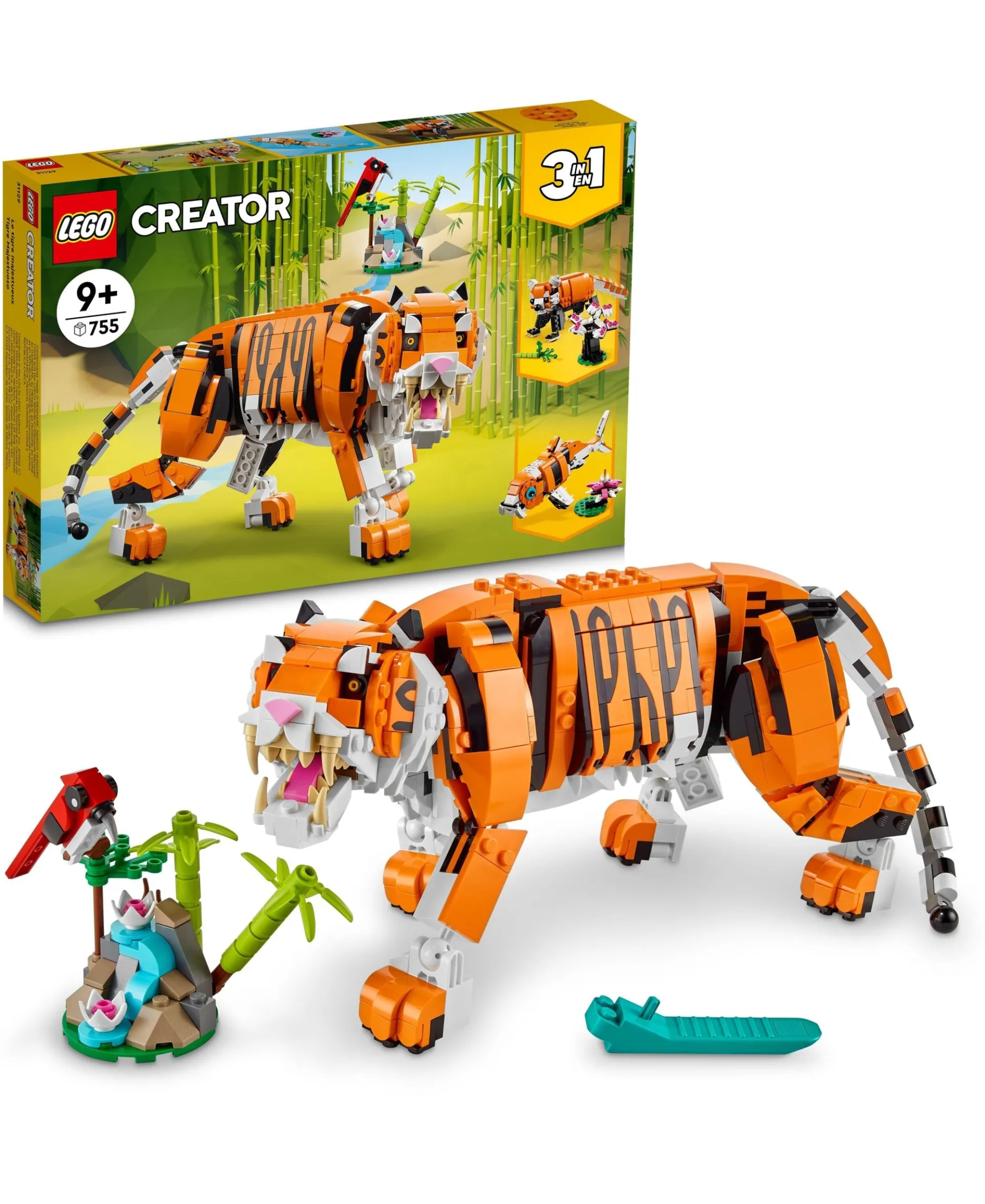 LEGO Creator 3-in-1 Majestic Tiger 755-Piece Building Set