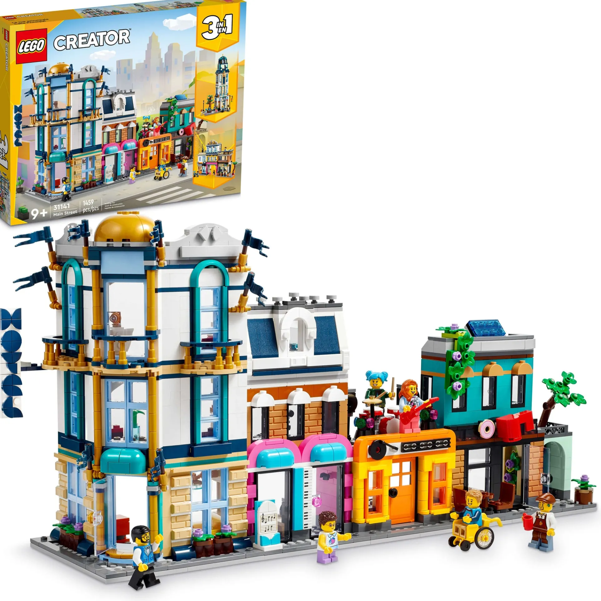 LEGO Creator Main Street 31141 Building Toy Set - 1,459 Pieces