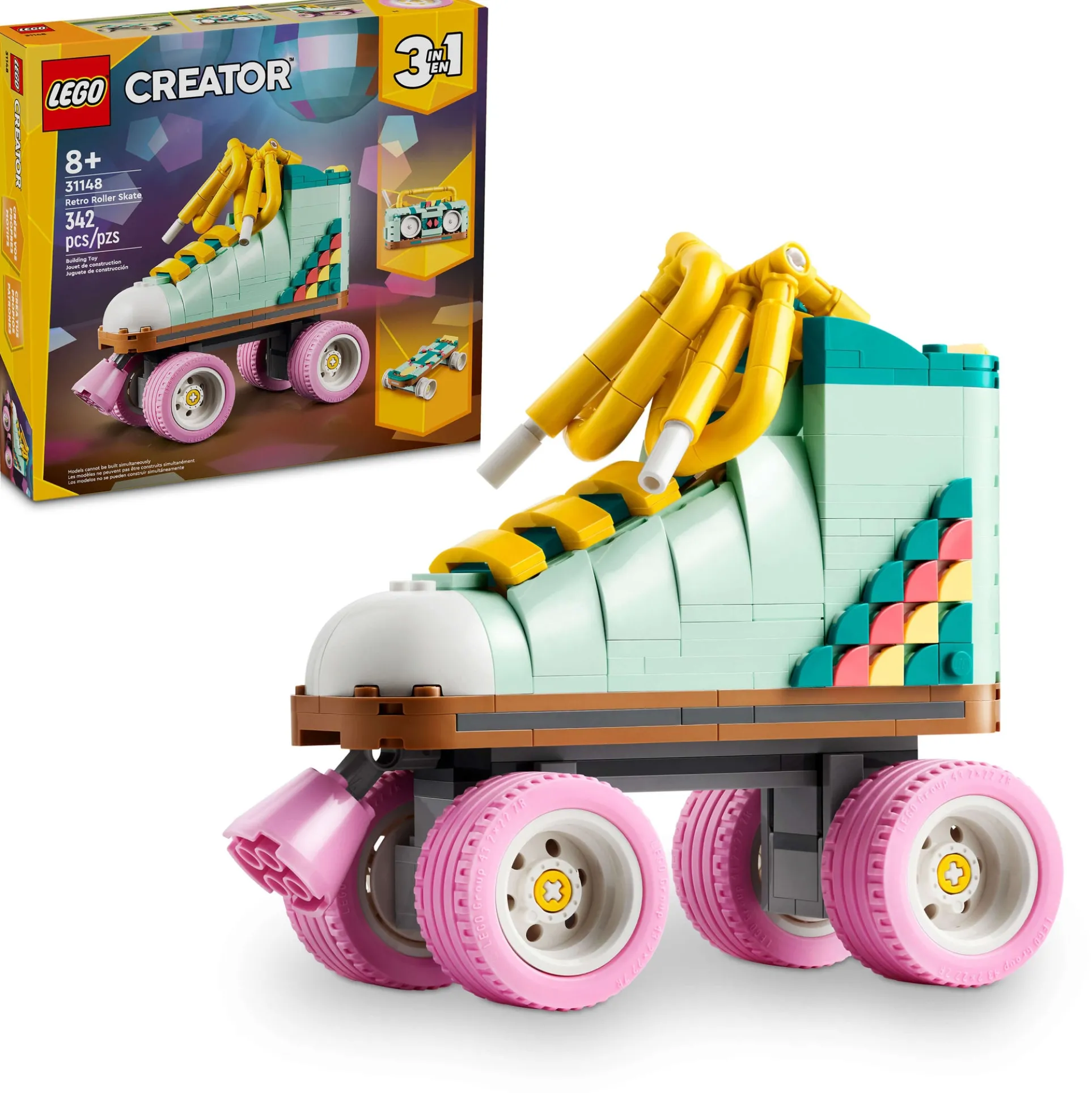 LEGO Creator Retro Roller Skate 3in1 Building Kit 31148