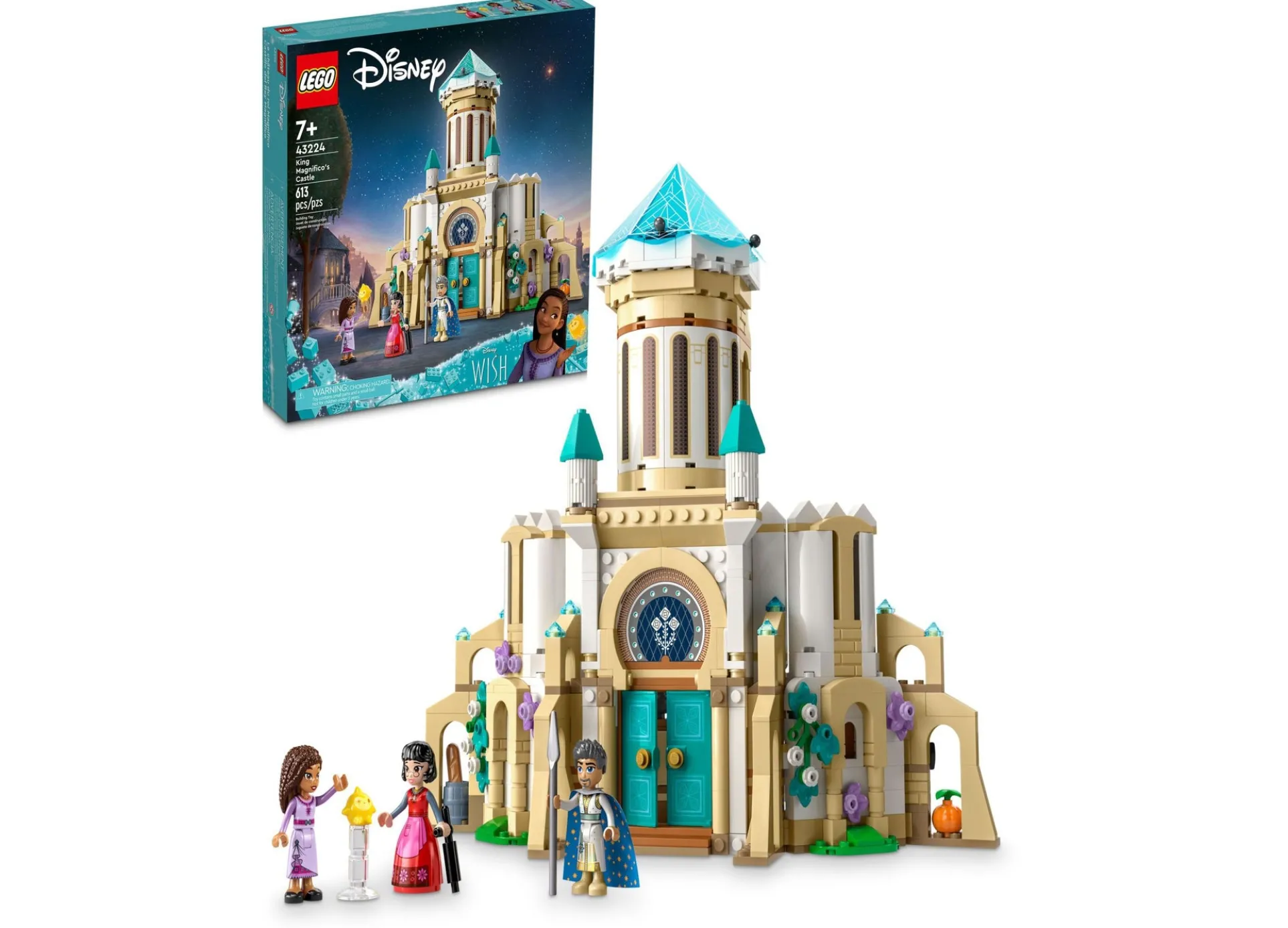 LEGO Disney 613-Piece Princess King Magnifico's Castle Building Set