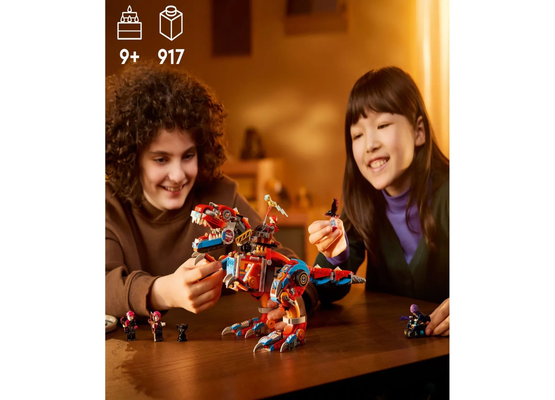 LEGO Dreamzzz Cooper’s Robot Dinosaur C-Rex Building Set 71484, 917 Pieces