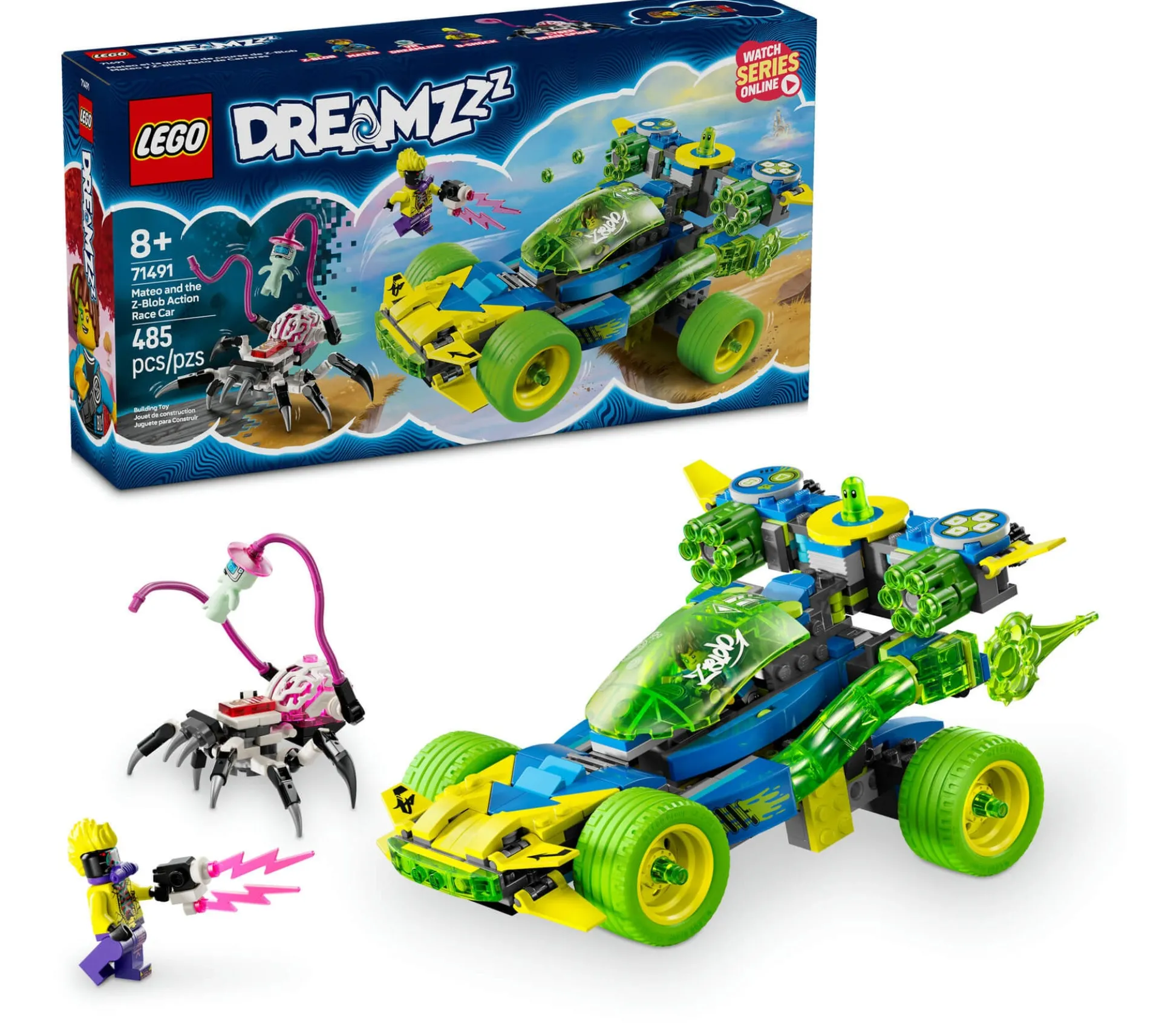 LEGO DREAMZzz Mateo and the Z-Blob 485-Piece Action Race Car Toy 71491