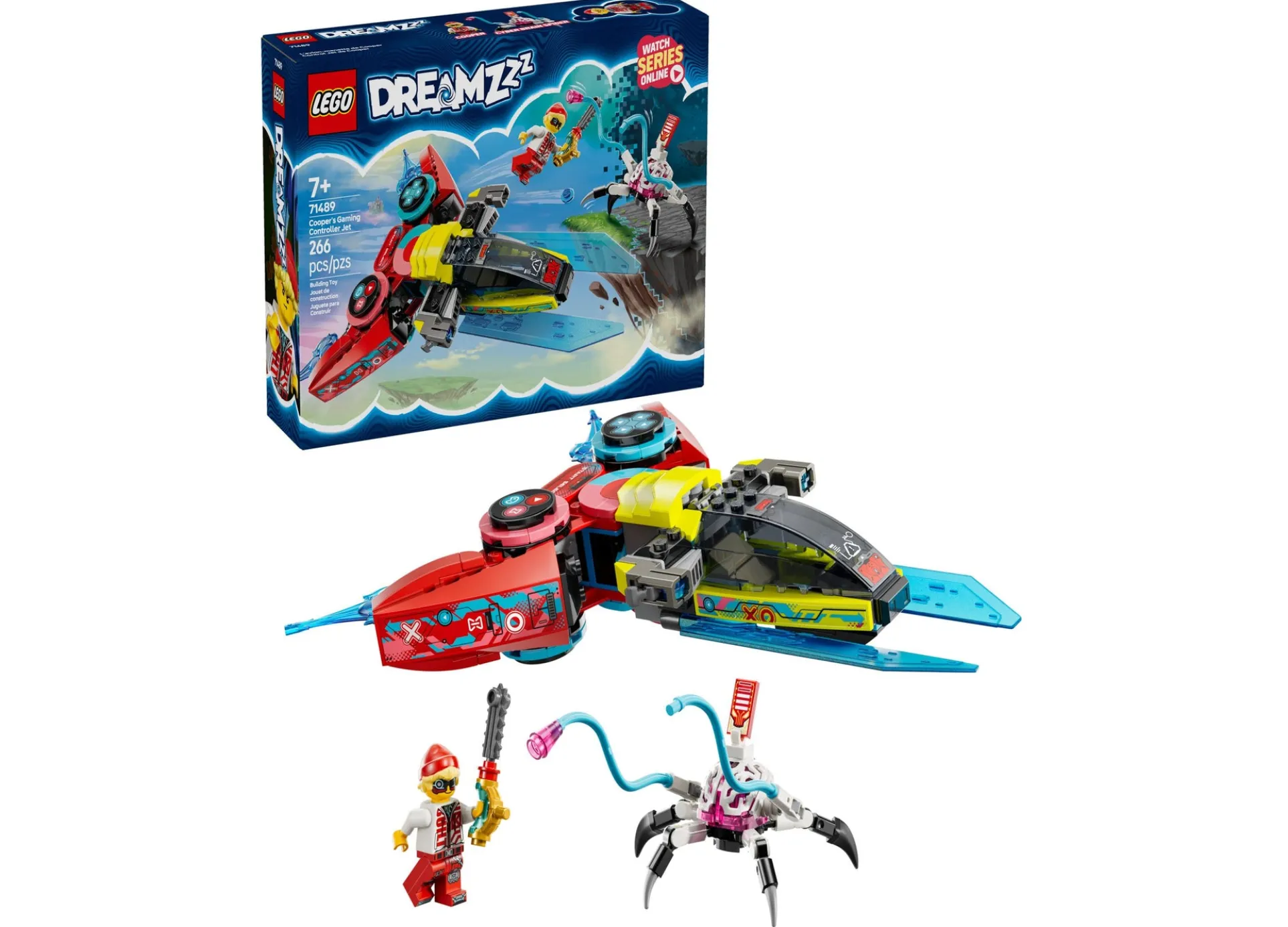 LEGO DREAMZzz 266-Piece Cooper's Gaming Controller Jet Building Set