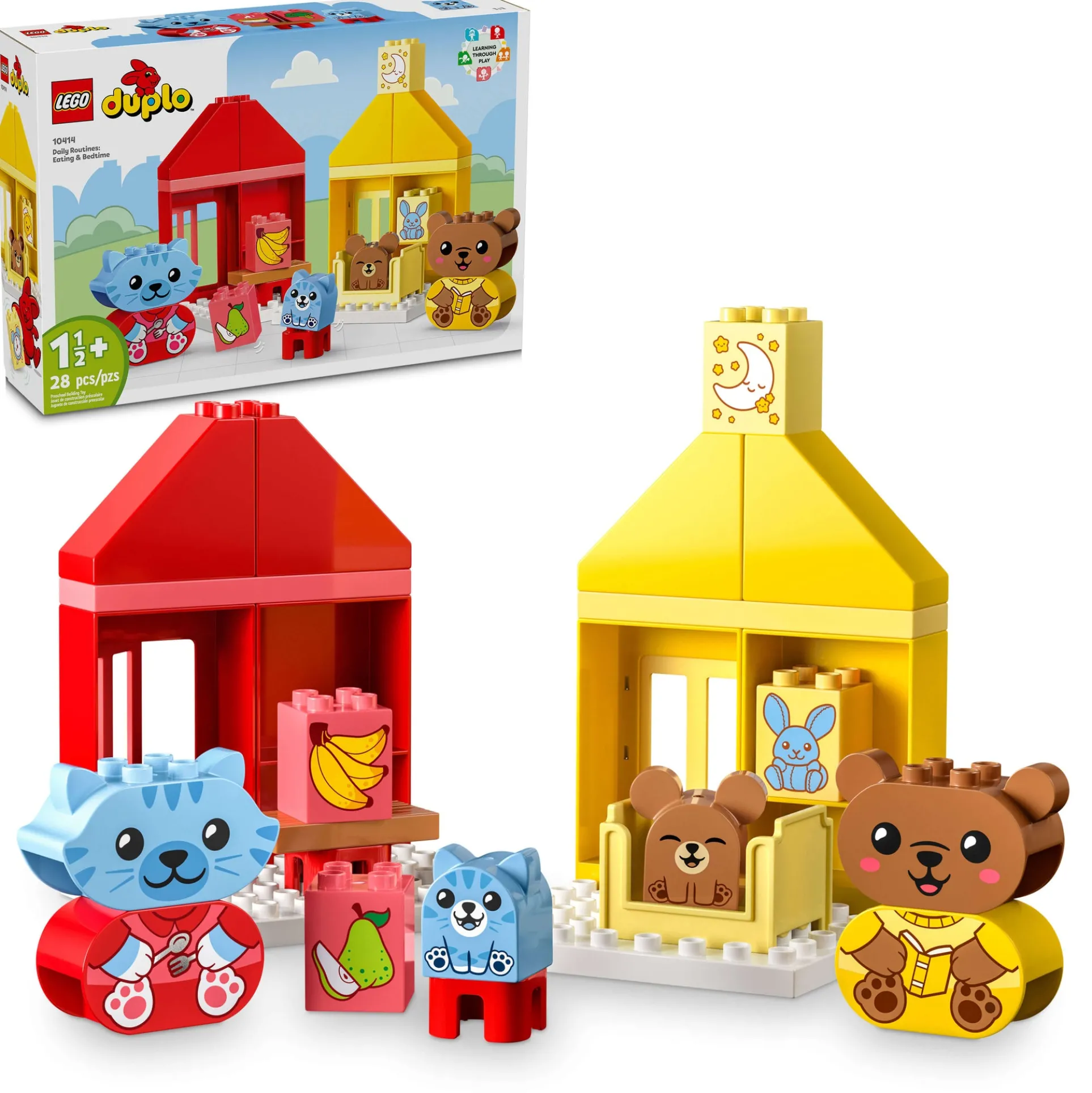 LEGO DUPLO My First Daily Routines: Eating & Bedtime 28-Piece Set