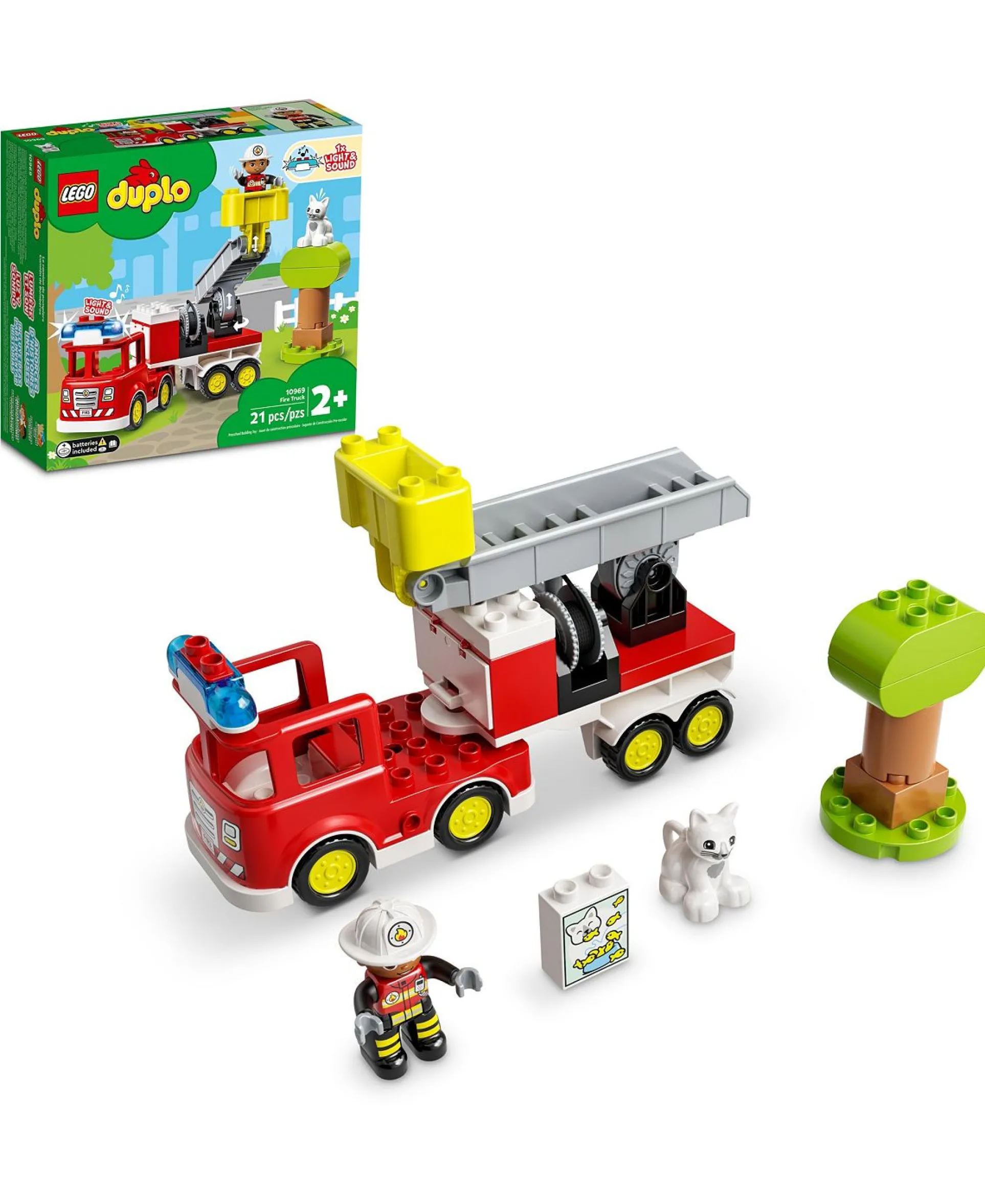 LEGO DUPLO Rescue Fire Truck 10969 Interactive Building Set - 21 Pieces
