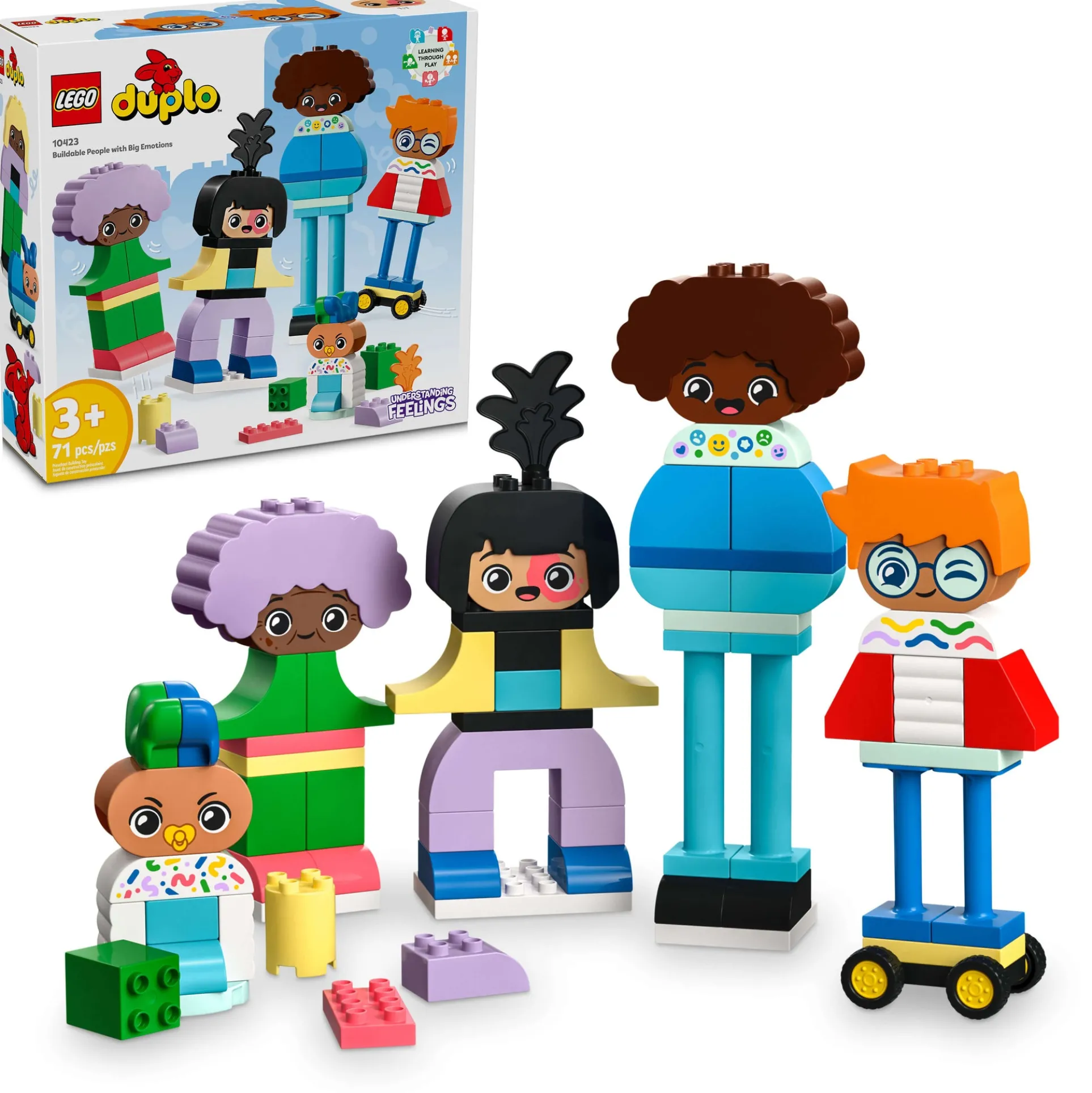 LEGO DUPLO Town Big Emotions Buildable Figures Set - 71 Pieces