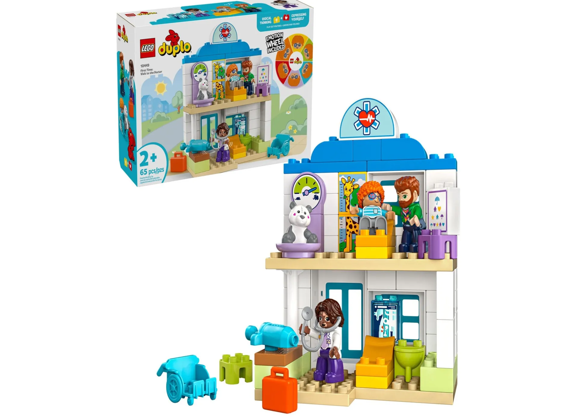 LEGO DUPLO Town 65-Piece Doctor Visit Playset - 10449