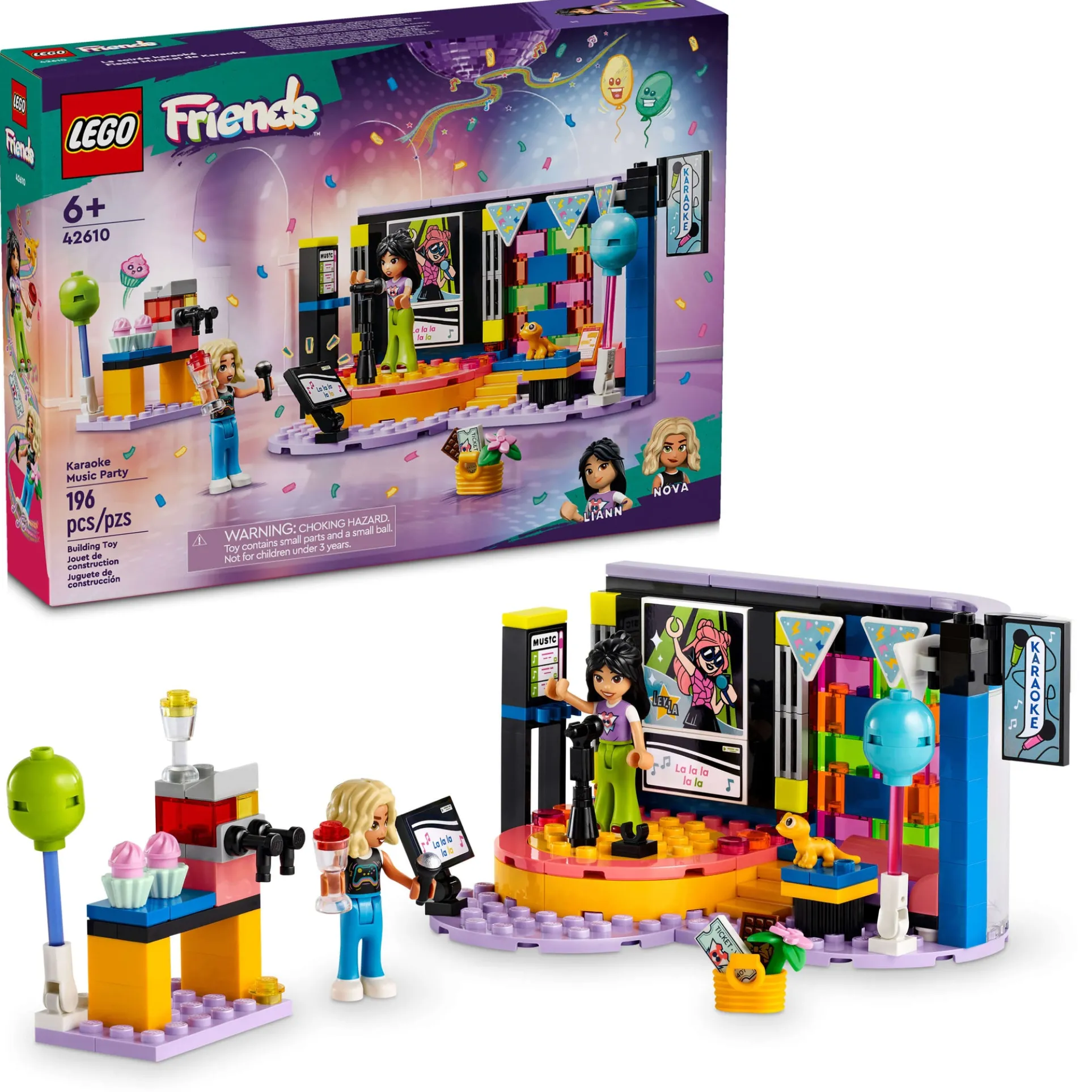 LEGO Friends 42610 Karaoke Music Party Set with Revolving Stage
