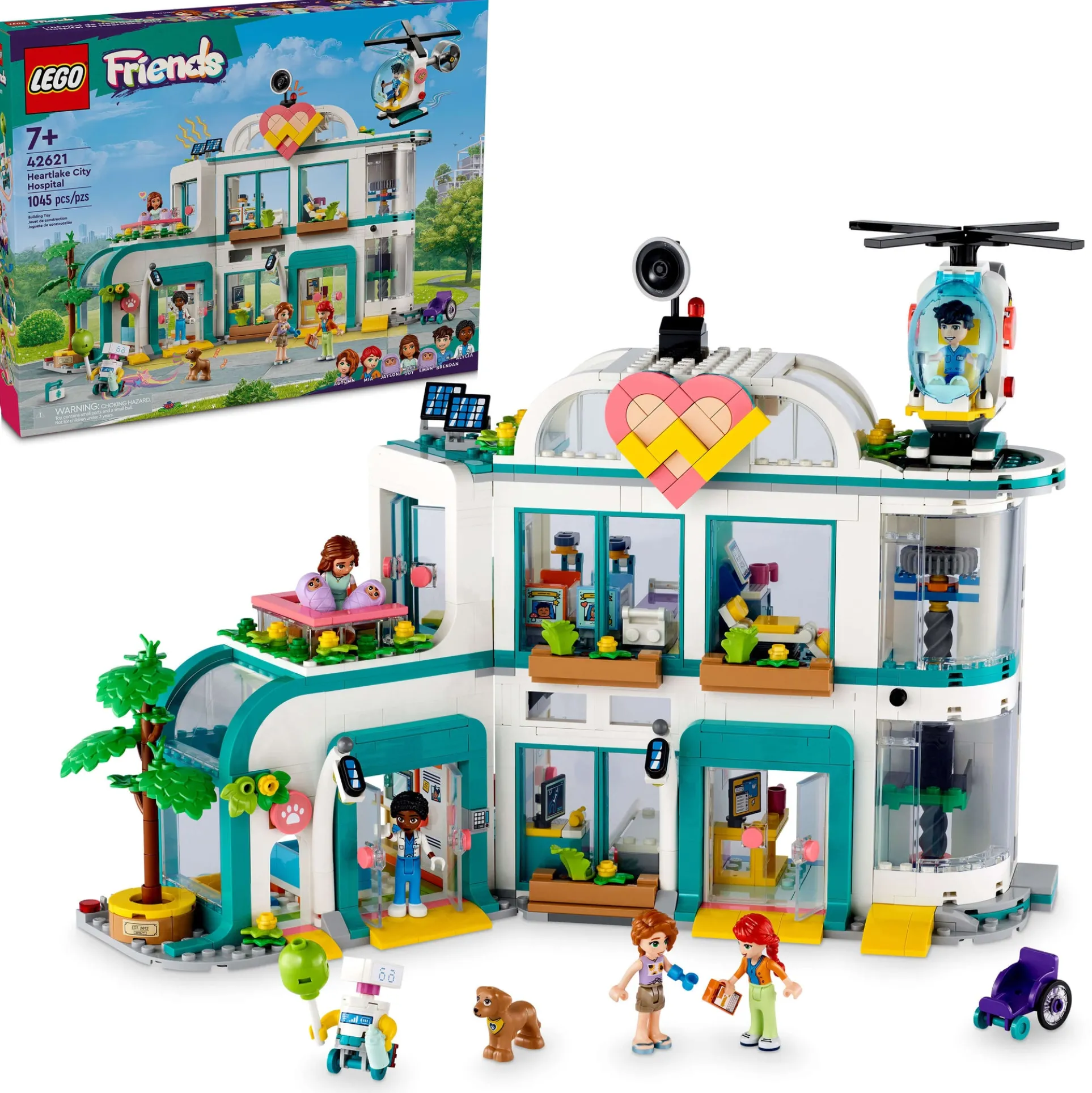 LEGO Friends Heartlake City Hospital Set 42621 - 1,045 Pieces