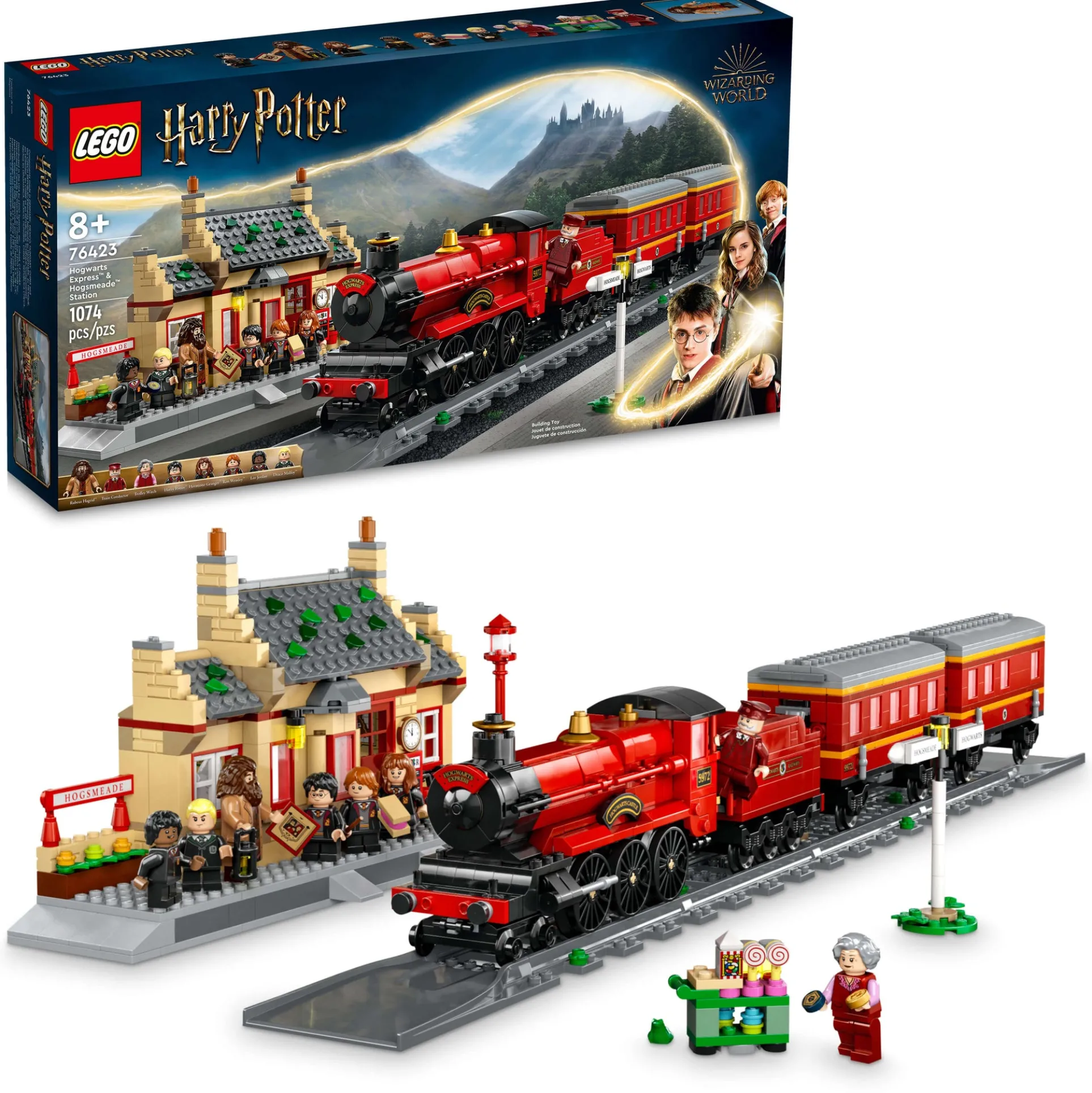 LEGO Harry Potter Hogwarts Express & Hogsmeade Station Building Set 1074 Pieces