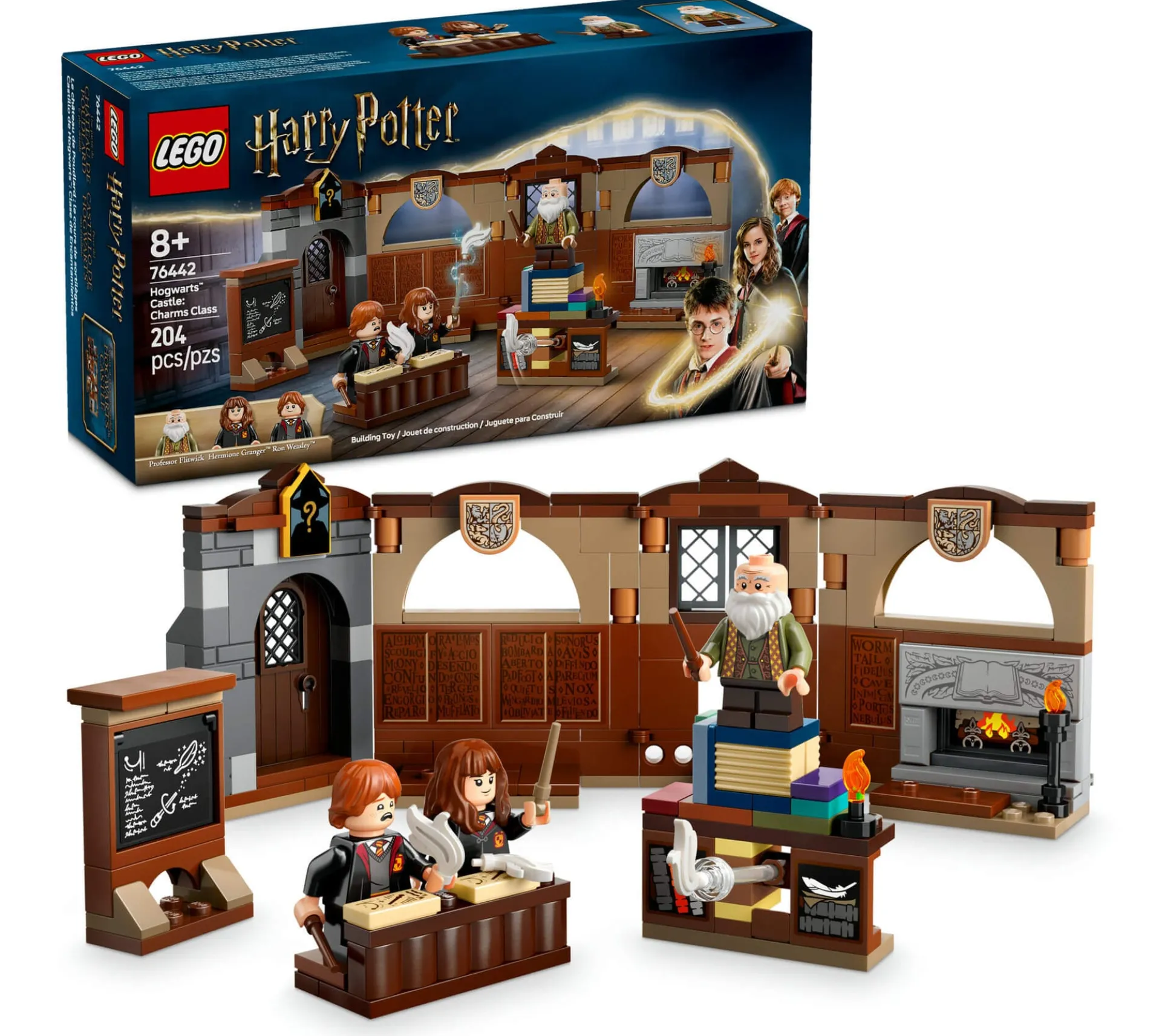 LEGO Harry Potter Hogwarts Castle Charms Class Set, Wizard Toy for Kids 76442