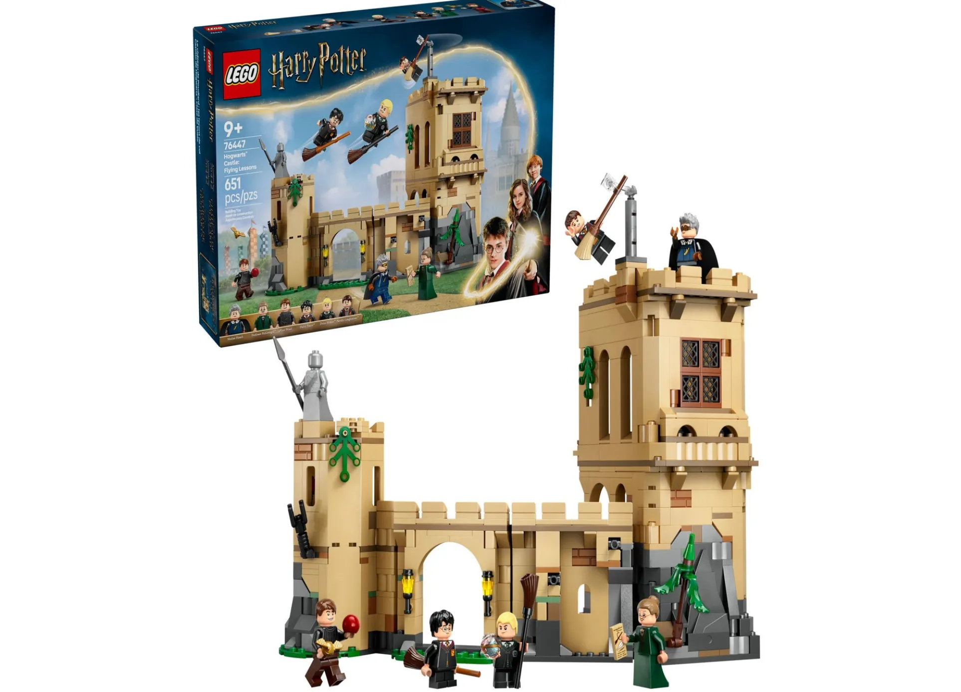 LEGO Harry Potter Hogwarts Castle Flying Lessons Building Set 76447 - 651 Pieces