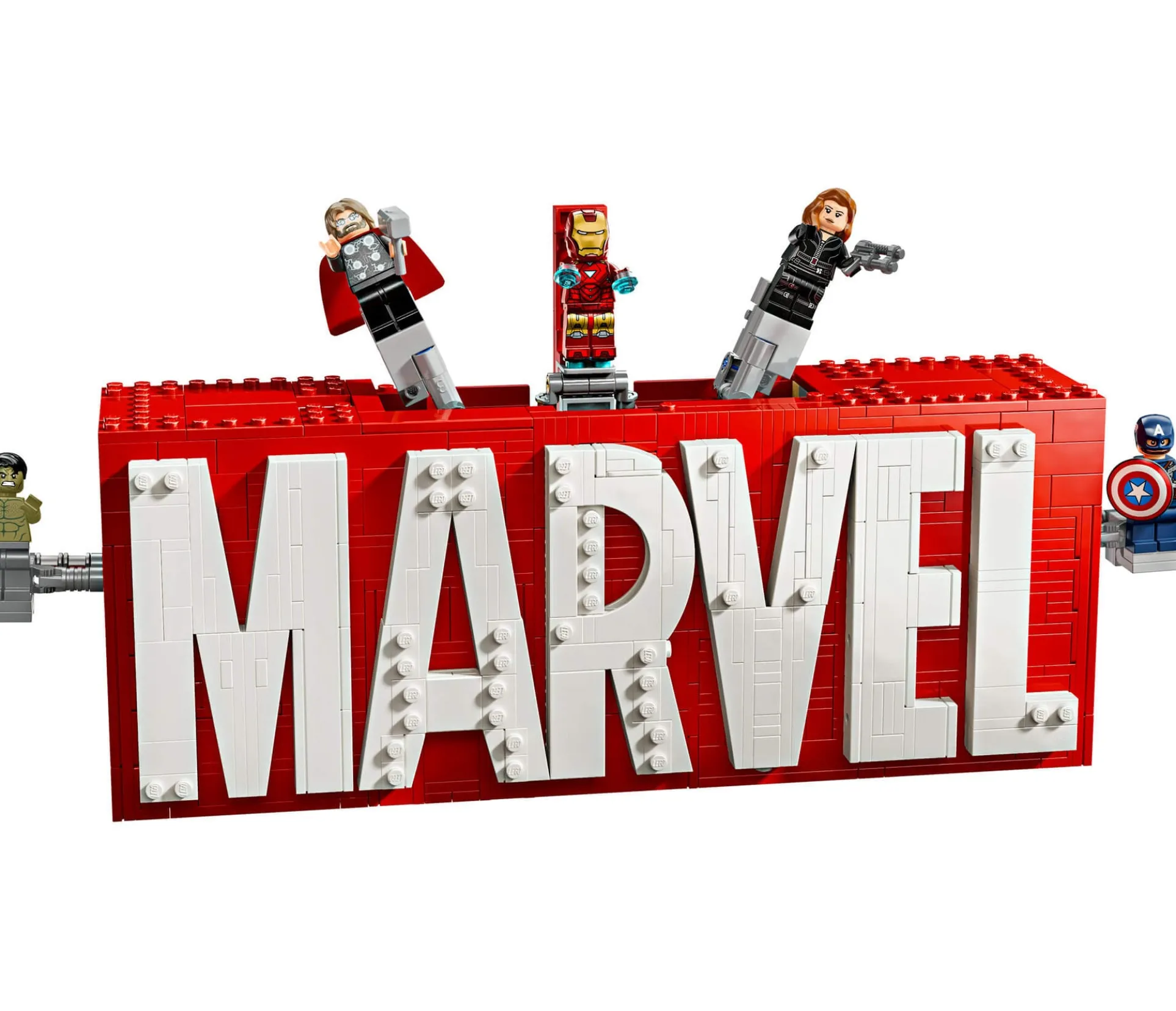 LEGO Marvel Avengers Logo & Minifigures Display Set 76313