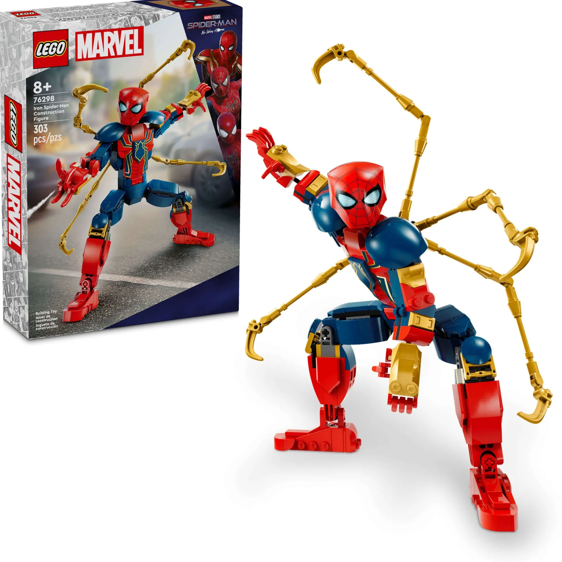 LEGO Marvel 303-Piece Iron Spider-Man Poseable Figure 76298