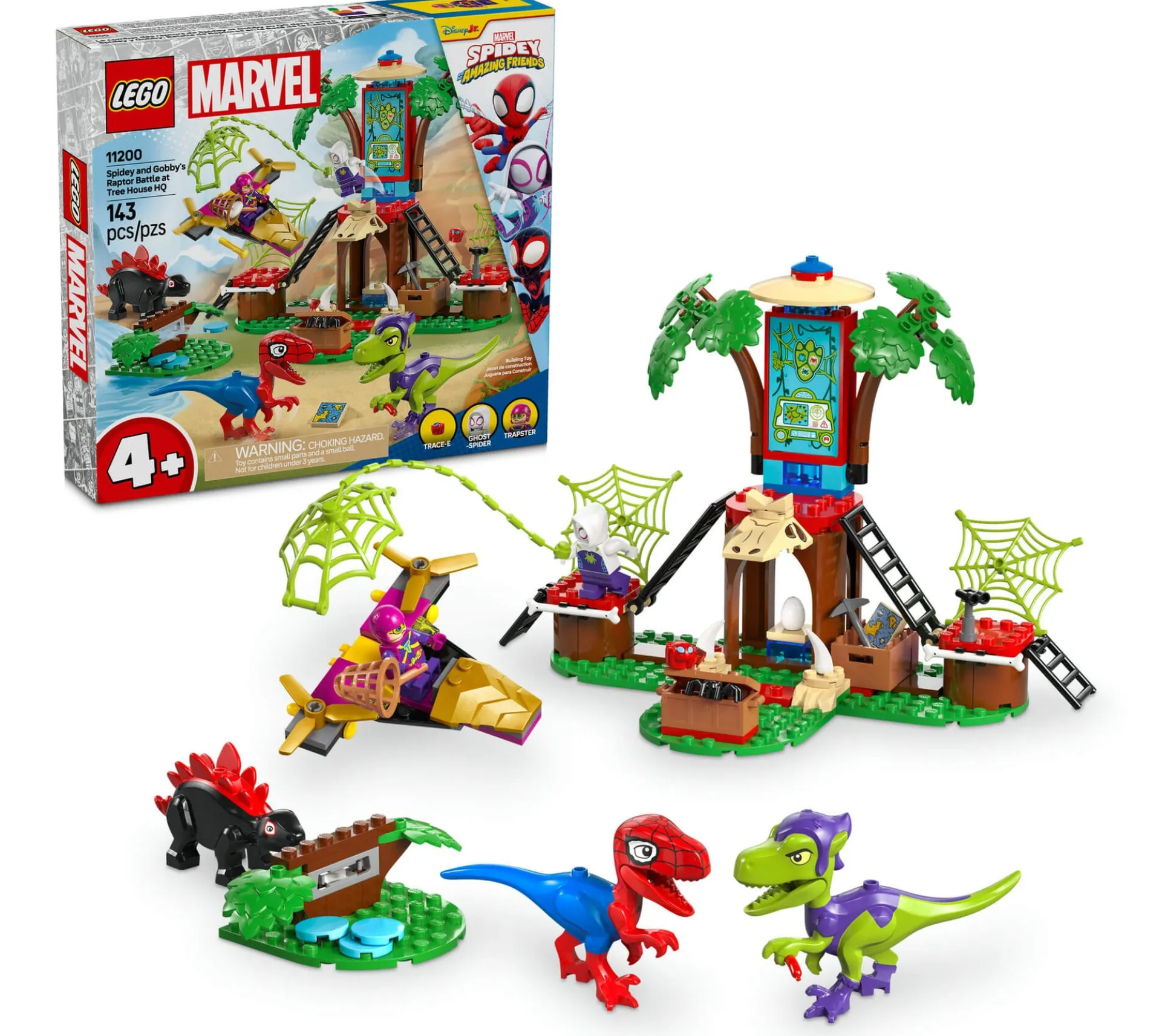 LEGO Marvel Spidey And His Amazing Friends 143-Piece Tree House Battle Set