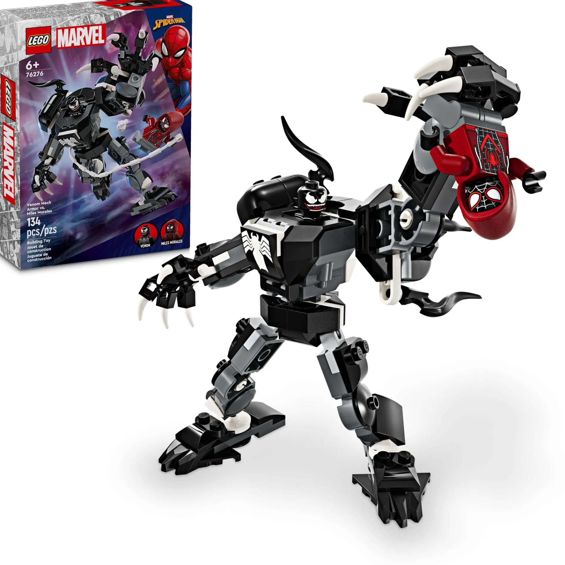 LEGO Marvel Venom Mech Armor vs. Miles Morales 76276 Building Kit