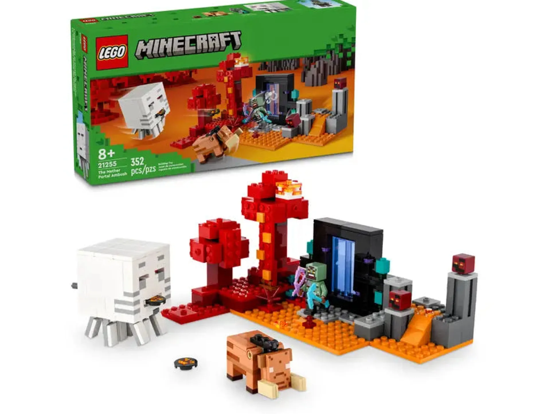LEGO Minecraft The Nether Portal Ambush 21255 Building Set