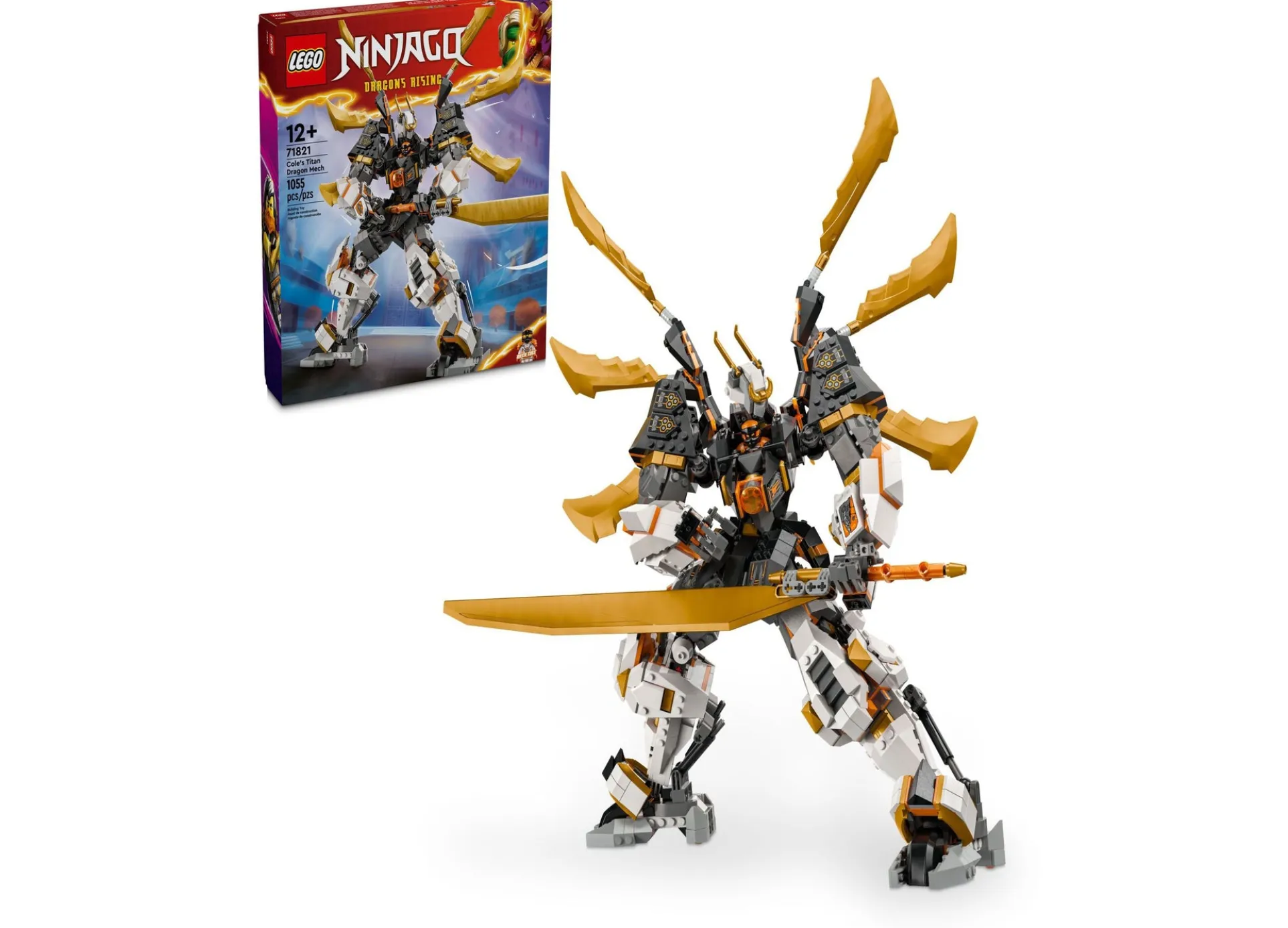 LEGO® Ninjago Cole’s Titan Dragon Mech 71821 Building Set - 1055 Pieces