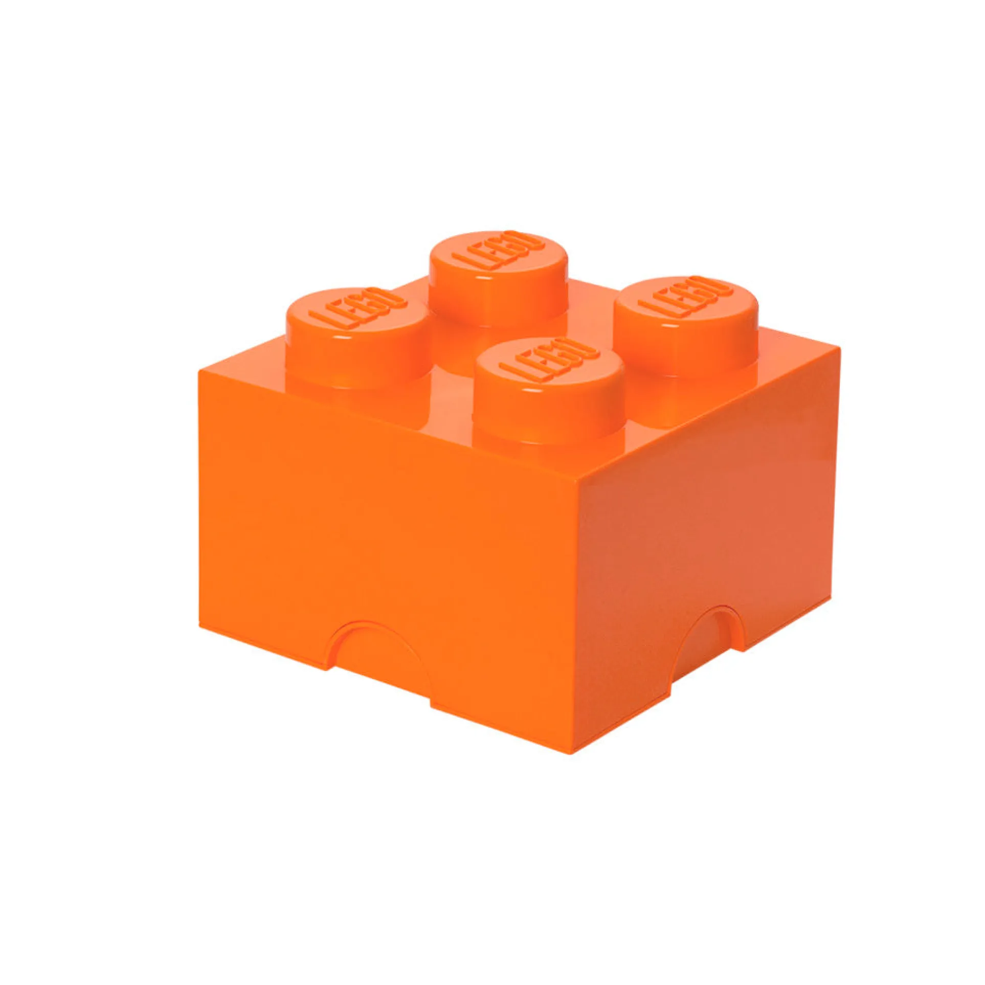LEGO Room Copenhagen Bright Orange Storage Brick 4 - Stackable Organizer