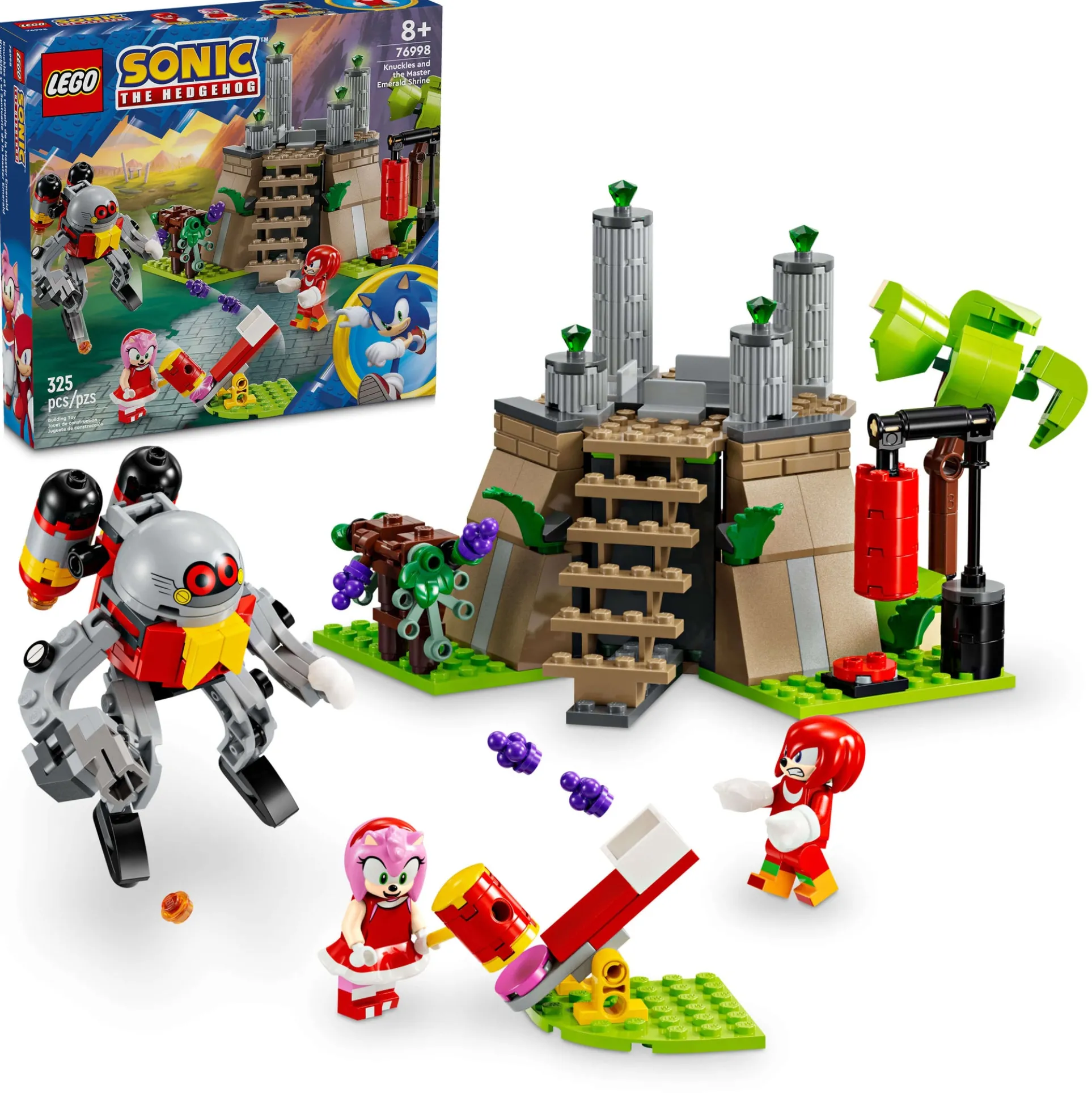 LEGO Sonic the Hedgehog Knuckles and the Master Emerald Shrine 76998 Building Set