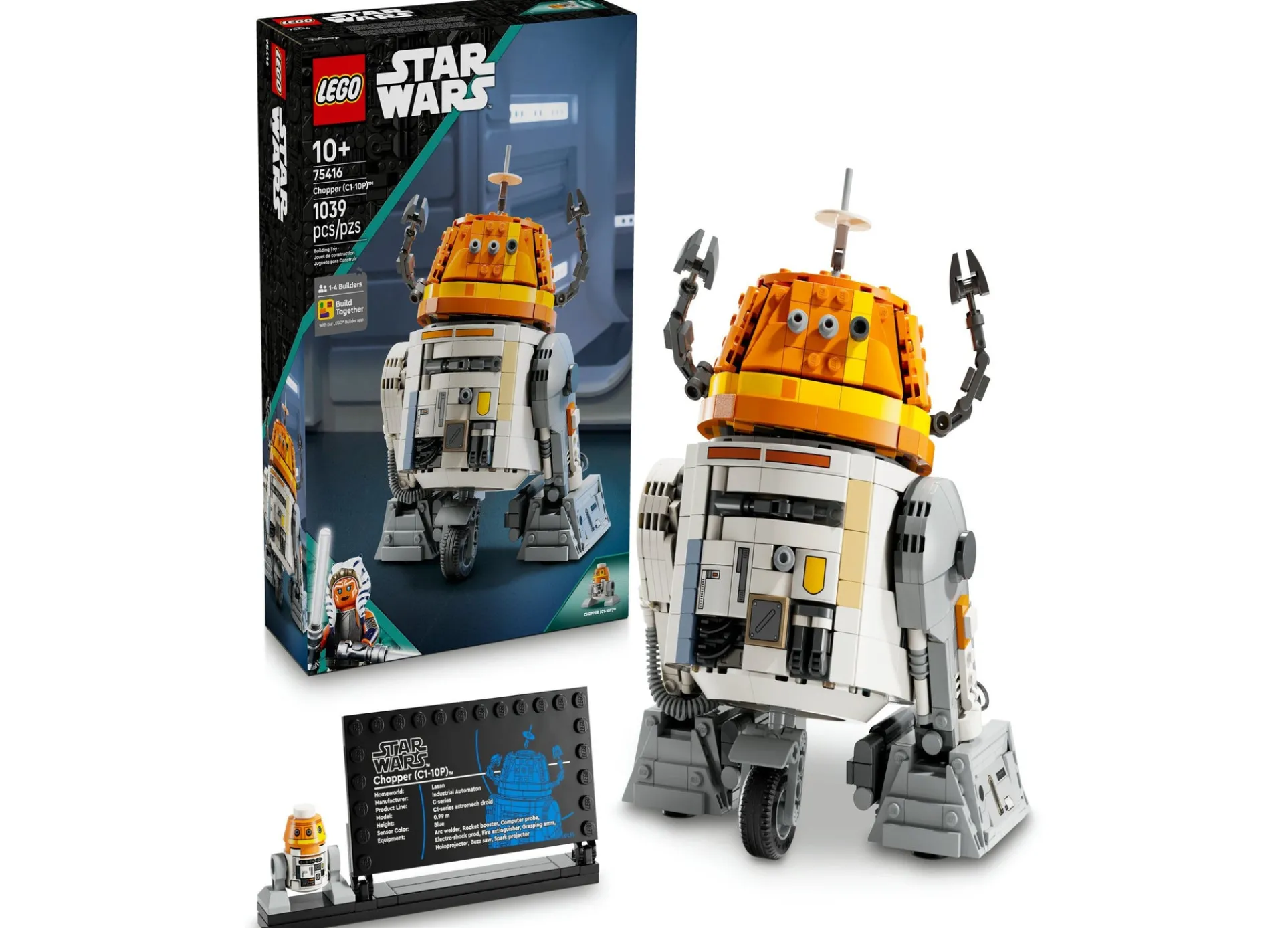 LEGO Star Wars Chopper (C1-10P) Astromech Droid Building Set - 1039 Pieces
