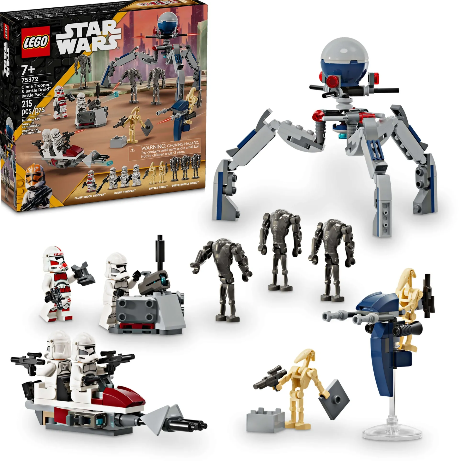 LEGO Star Wars Clone Trooper & Battle Droid Battle Pack 75372 - 215 Pieces