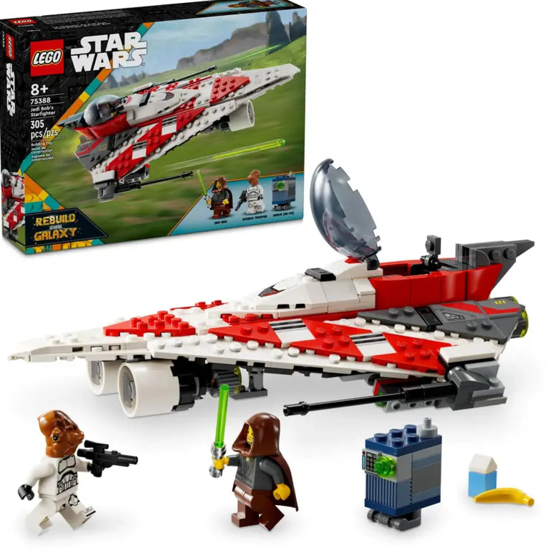 LEGO Star Wars Jedi Bob's Starfighter Building Set 75388 - Galactic Adventure Awaits