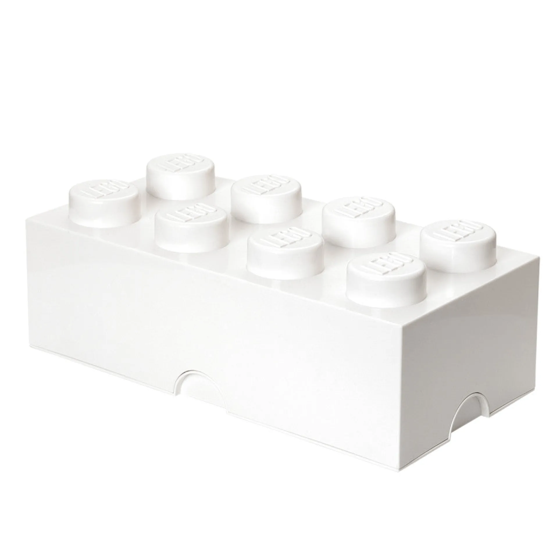 LEGO Storage Brick 8 - Large Stackable White Organizer Box