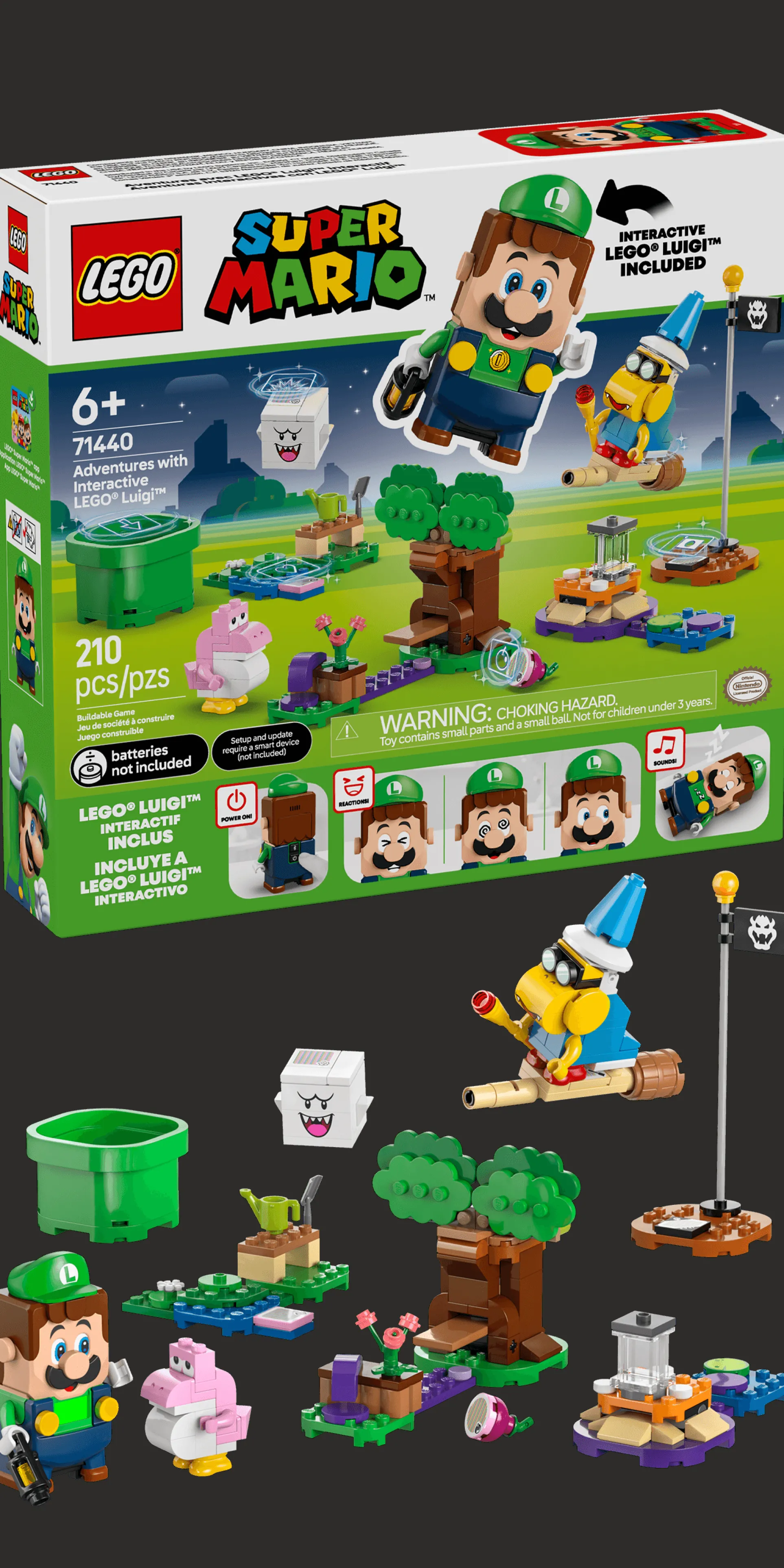 LEGO Super Mario Adventures with Interactive LEGO Luigi Set 71440