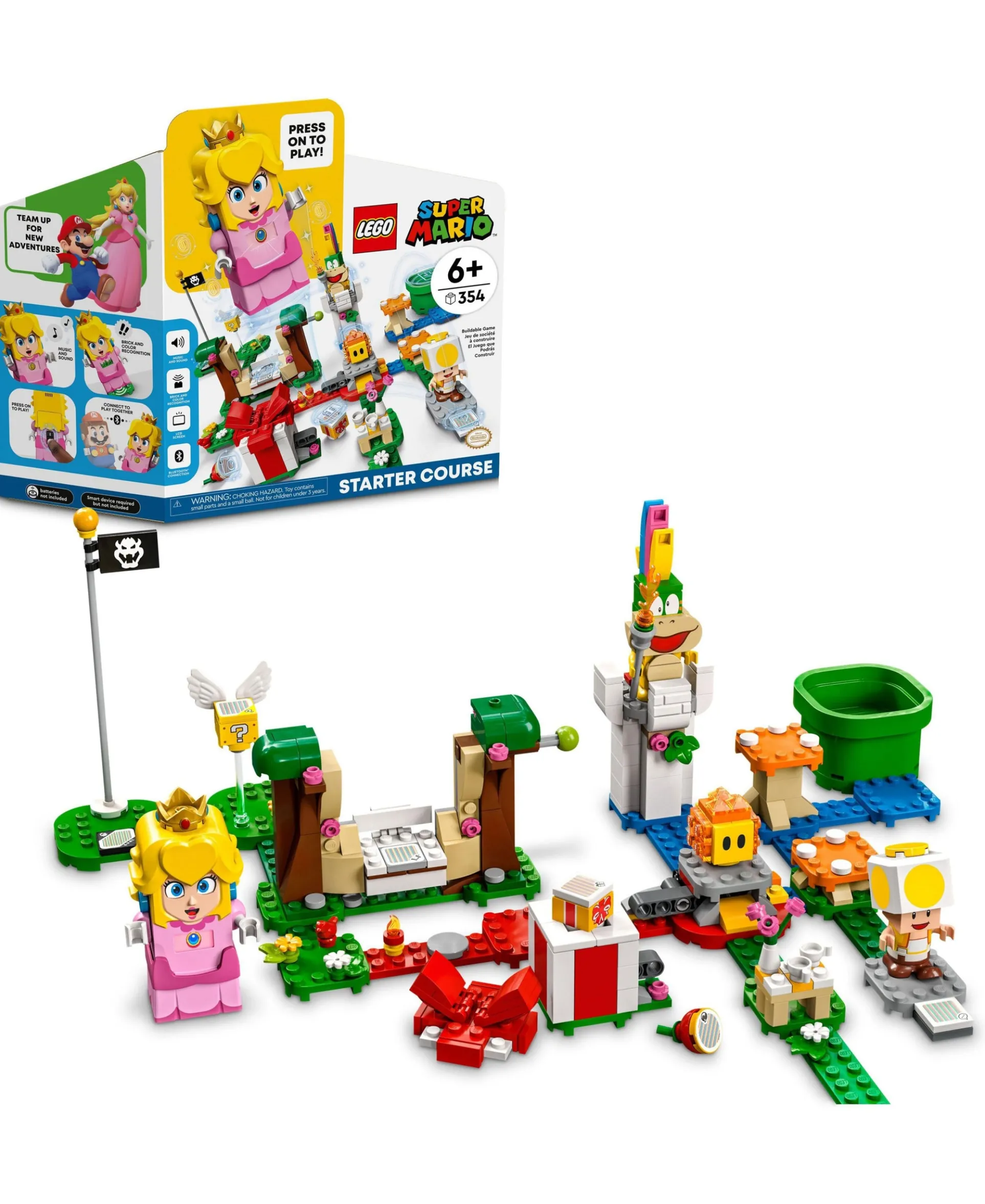LEGO Super Mario Adventures with Peach Starter Course - 354 Piece Building Kit