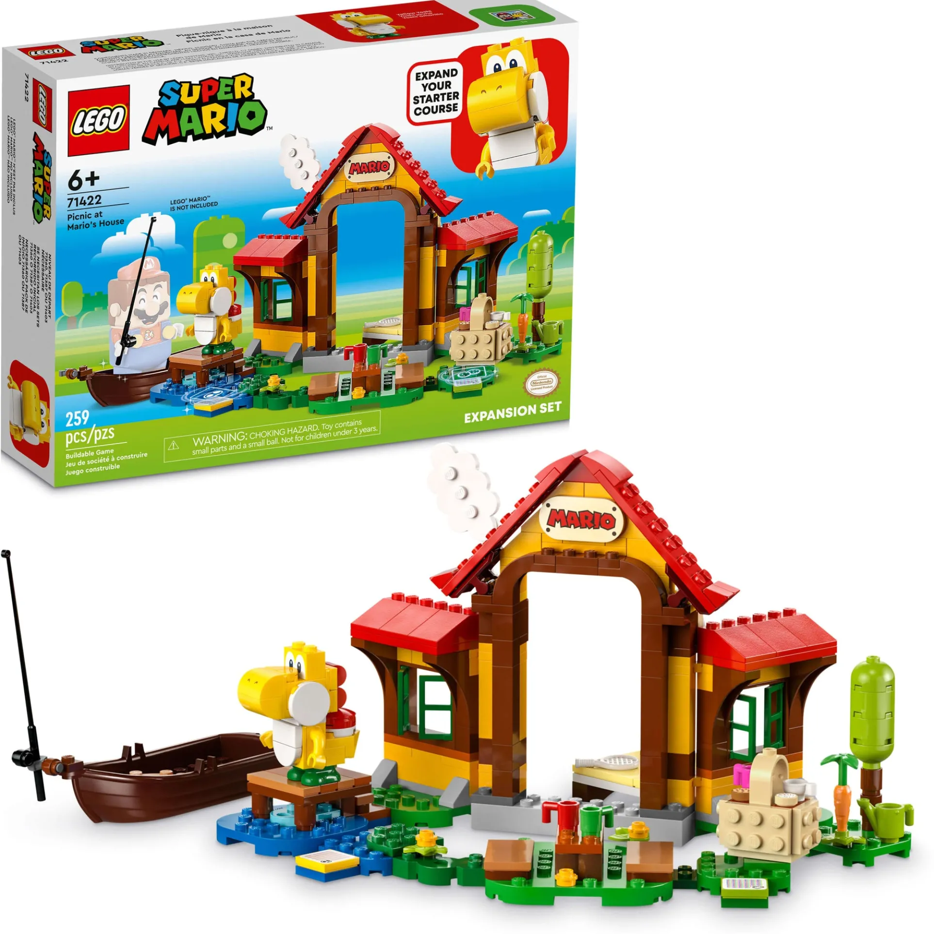 LEGO Super Mario Picnic at Mario's House Expansion Set 71422 - 259 Pieces