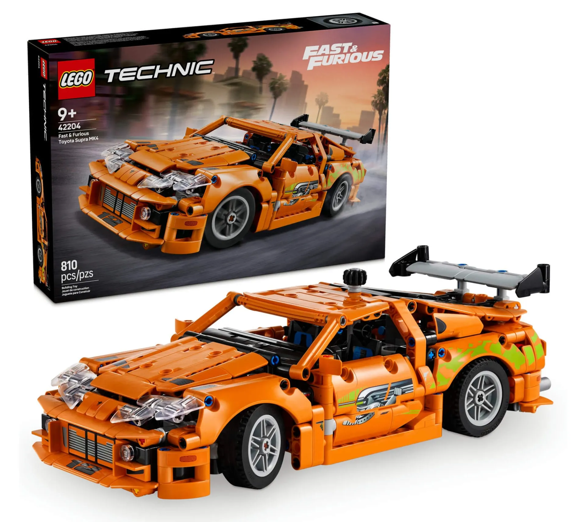 LEGO Technic Fast and Furious 810-Piece Toyota Supra MK4 Model Kit