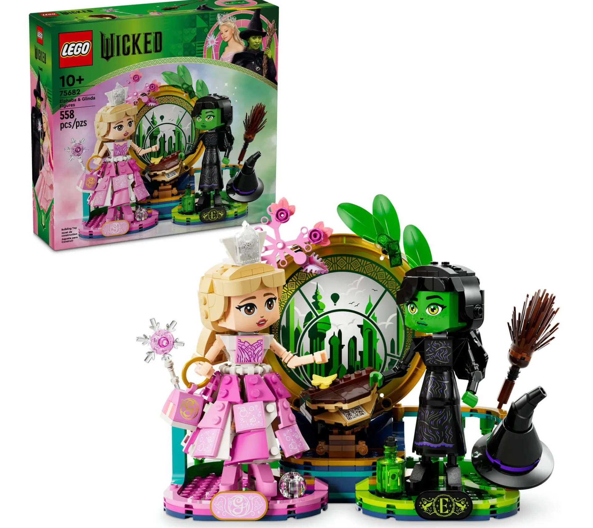 LEGO® Wicked Elphaba & Glinda Figures Fantasy Toy Construction Playset 75682