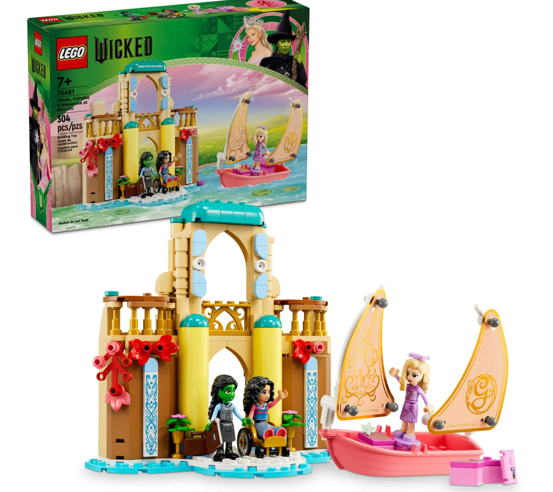 LEGO Wicked Shiz University Adventure Set with Glinda, Elphaba, & Nessarose 304 Pieces